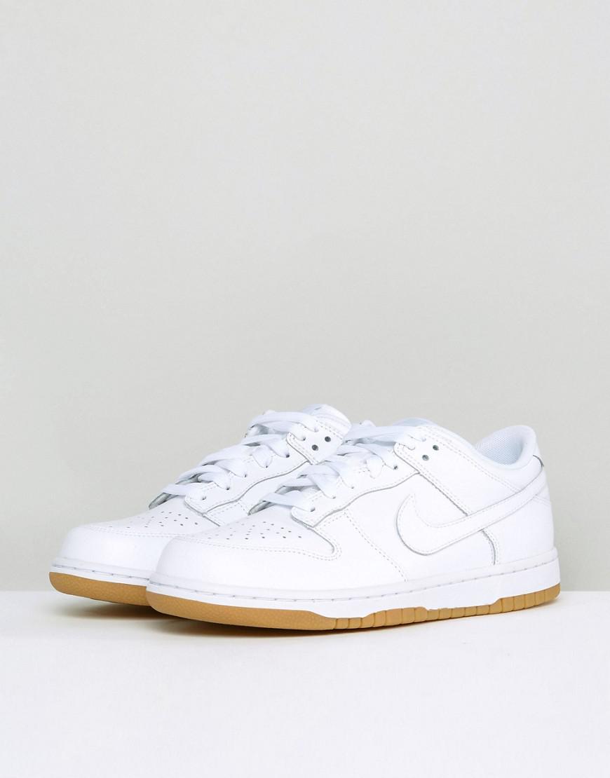 nike dunk low essential trainers in white