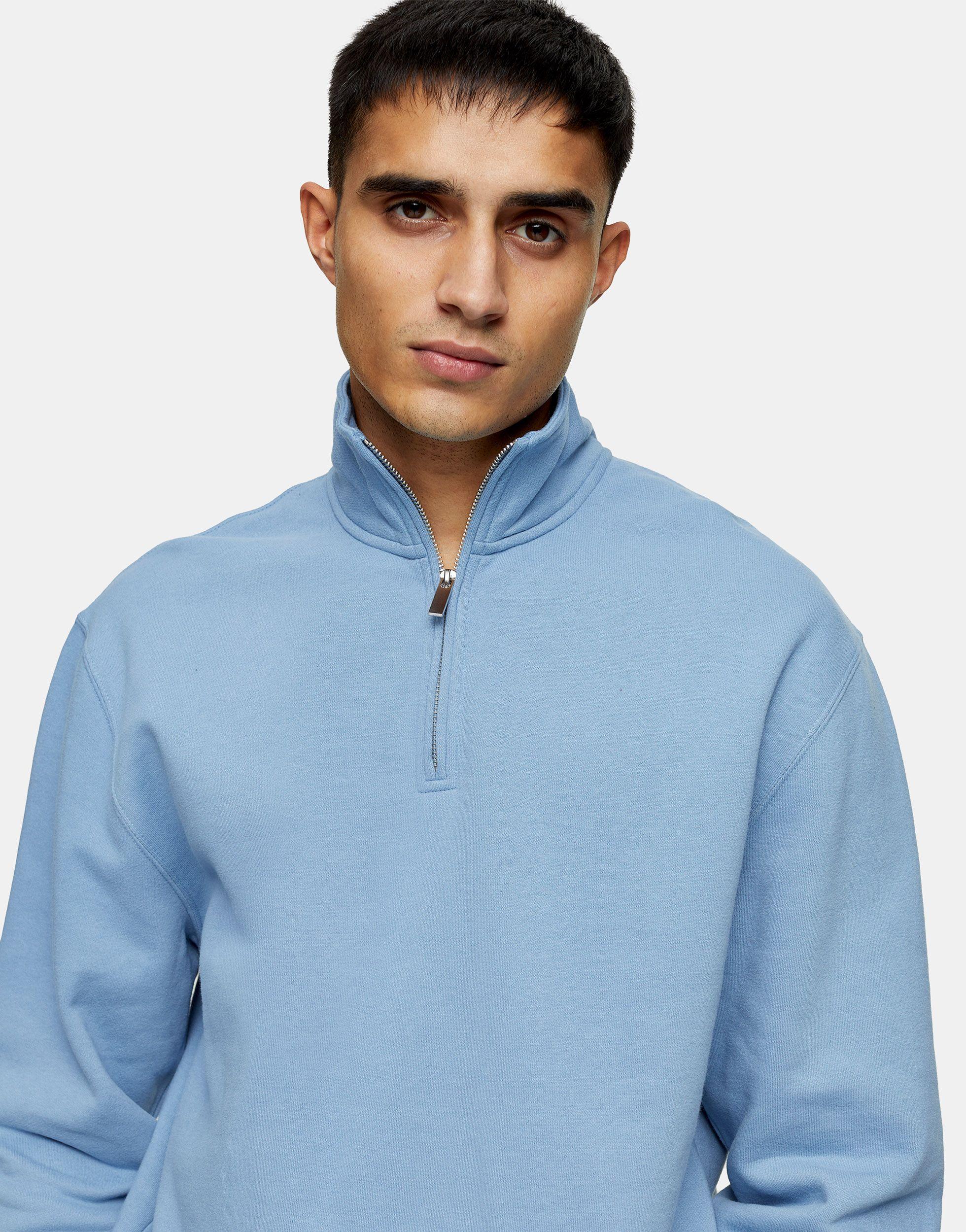 Topman quarter zip sale