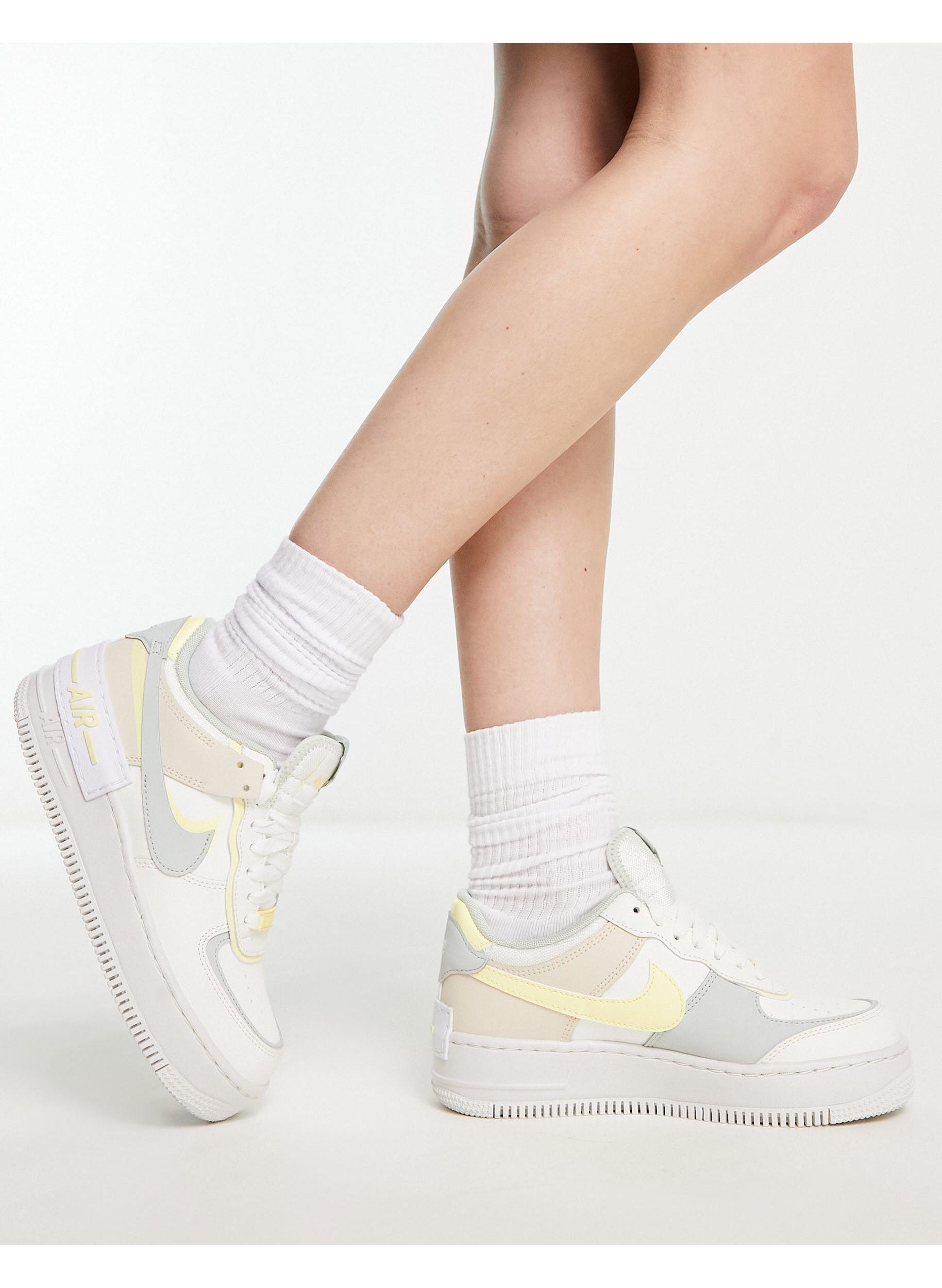 Nike Air Force 1 Shadow Trainers in White | Lyst