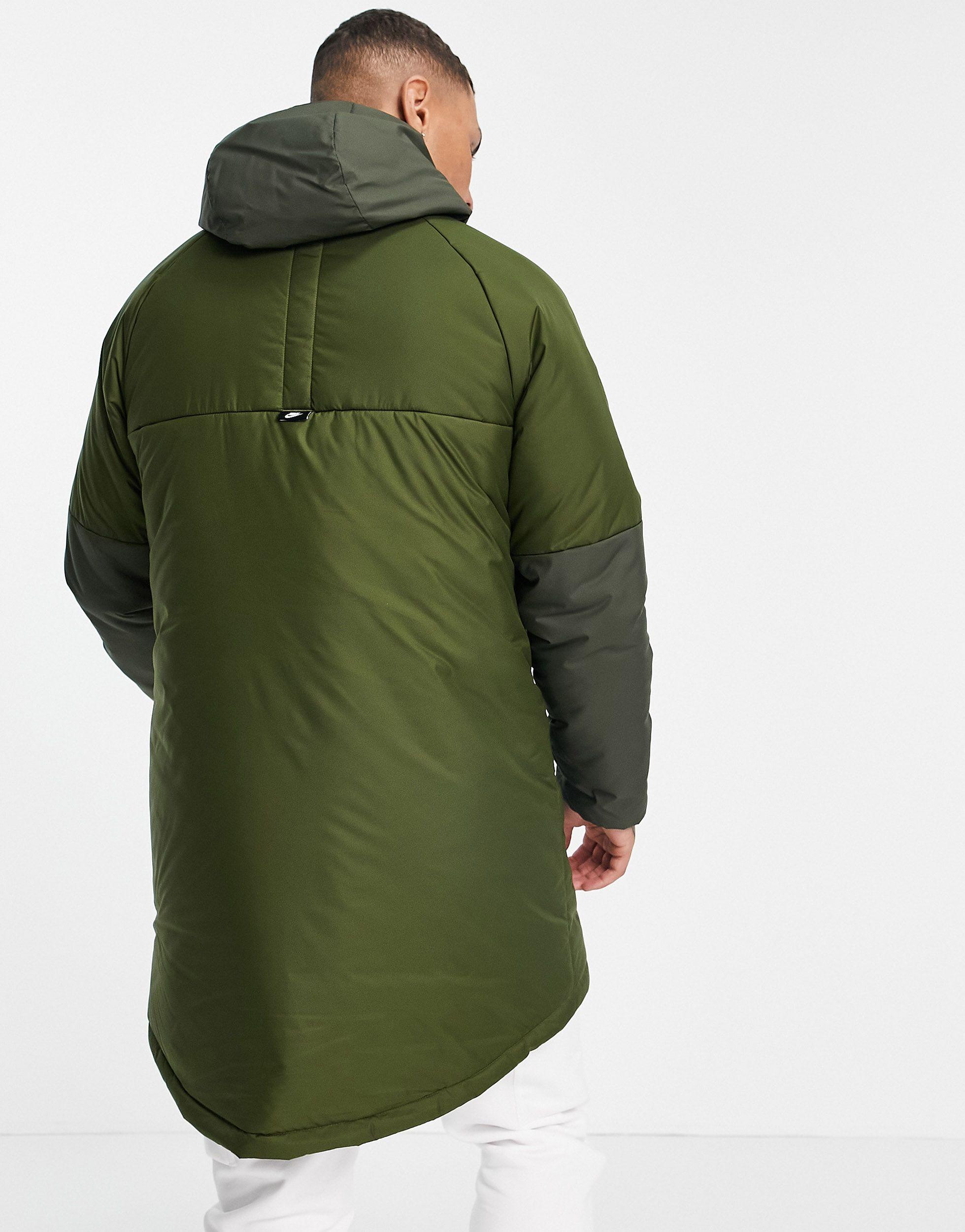 long green nike coat