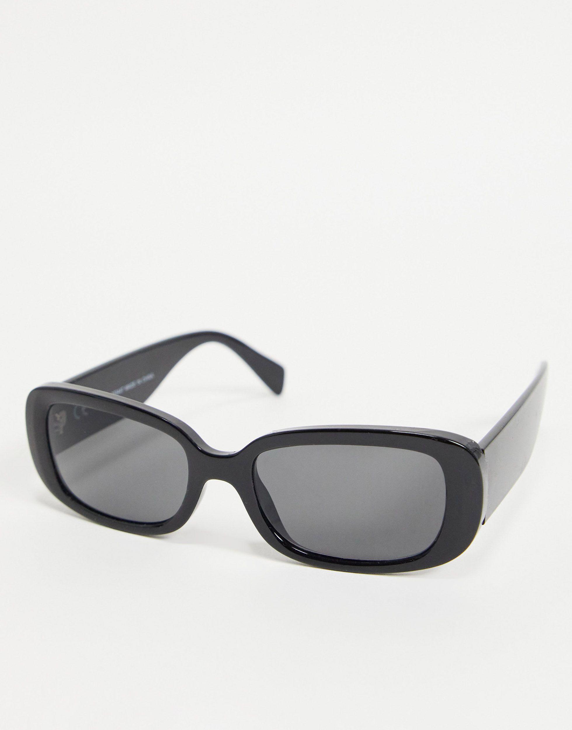 Occhiali da sole ovali neri di Weekday in Nero | Lyst
