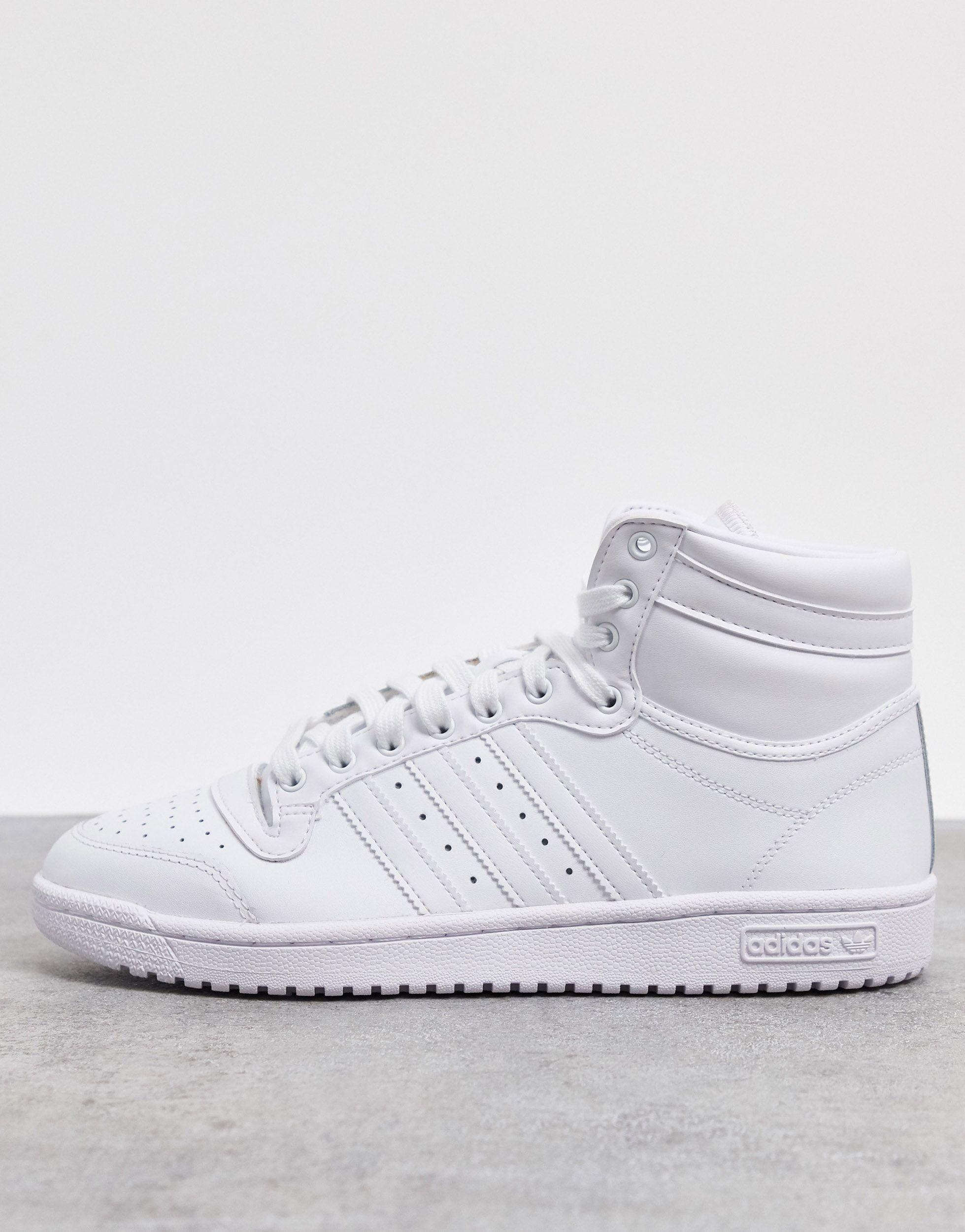 adidas Originals Top Ten - Hoge Sneakers in het Wit voor heren | Lyst NL