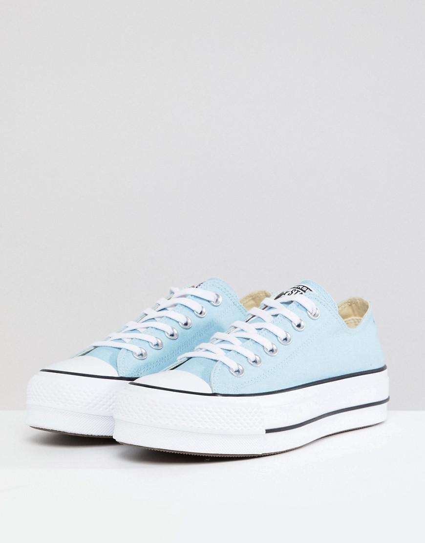 Converse Chuck Taylor All Star Platform Sneakers In Blue | Lyst