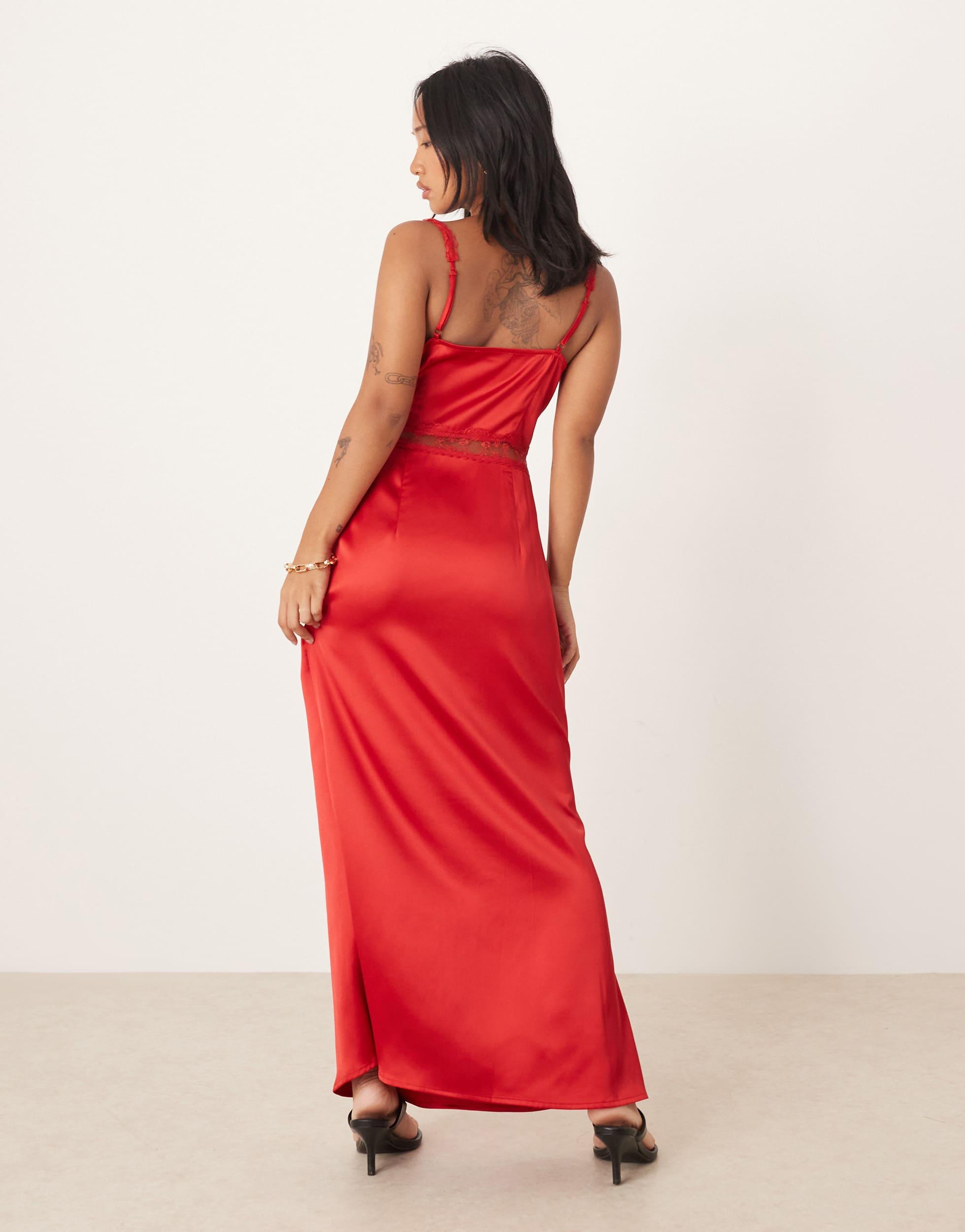 Never Fully Dressed Petite Mimi Slip Midaxi Dress in Red | Lyst Never Fully Dressed Petite Mimi Slip Midaxi Dress in Red | Lyst