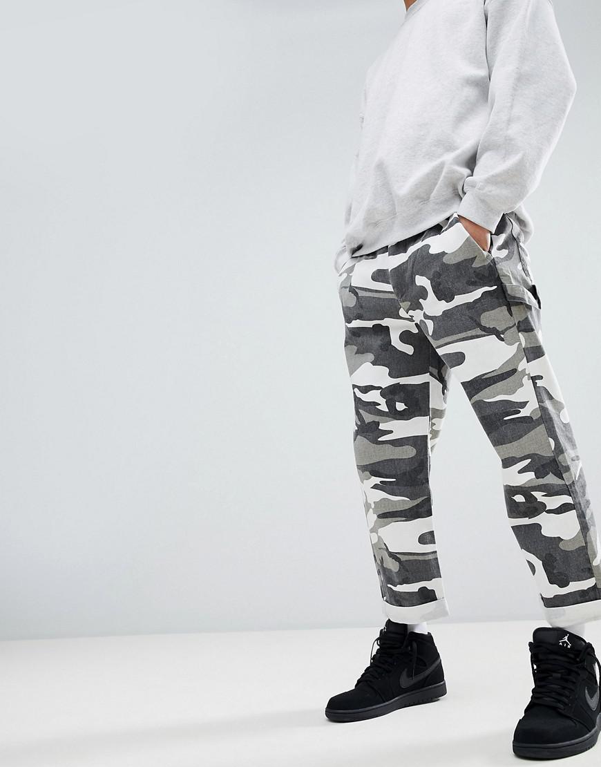 white camo pants mens