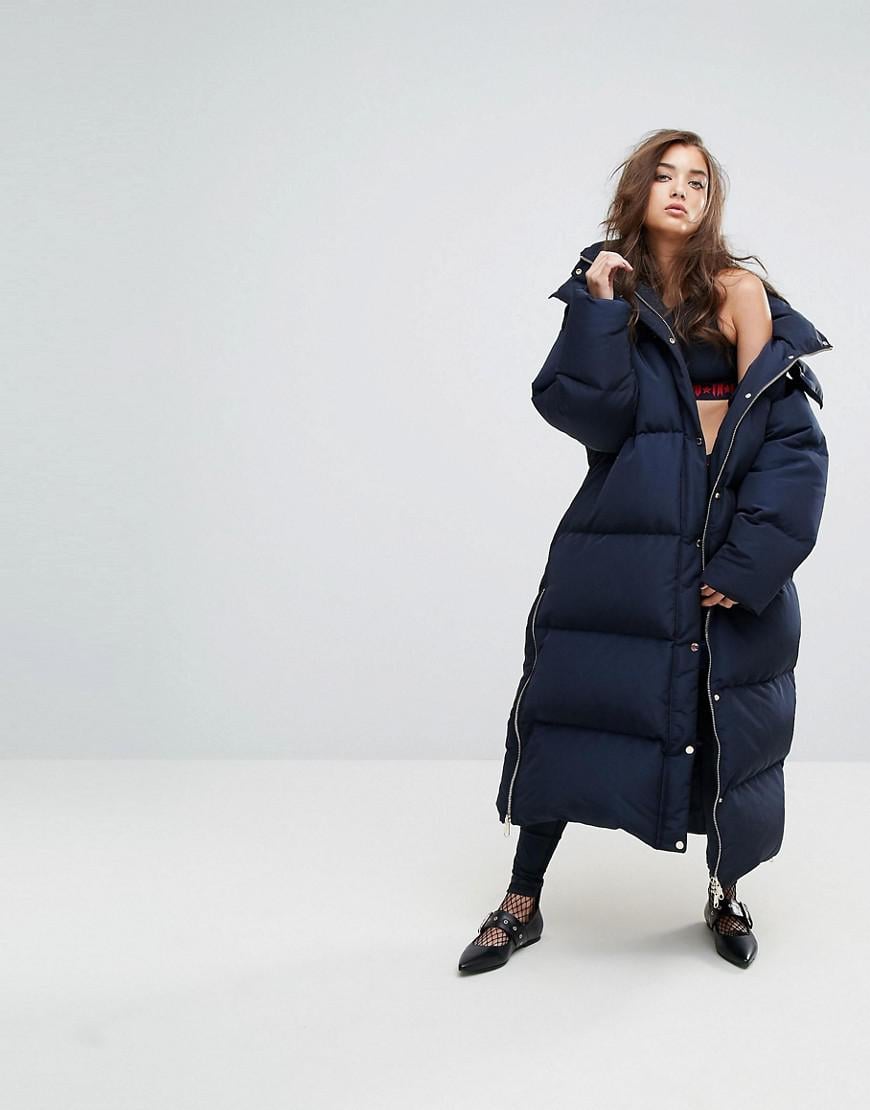 Tommy Hilfiger Synthetic Gigi Hadid Longline Padded Jacket in Navy (Blue) |  Lyst