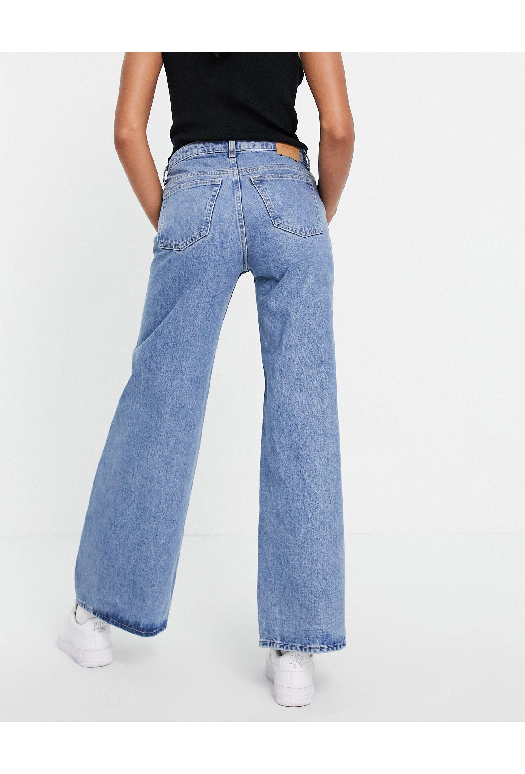 Weekday Ray Cotton Low Rise Wide Leg 