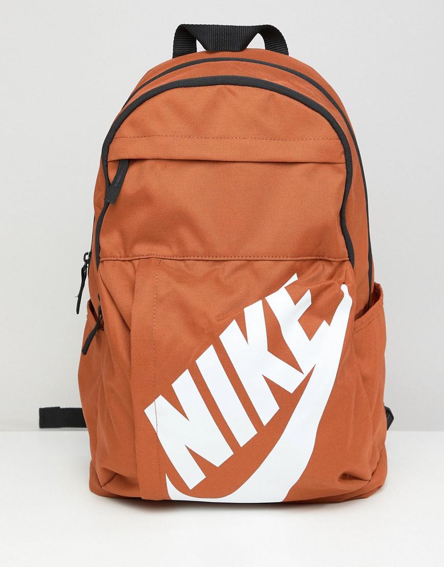 Nike Logo Backpack In Orange Ba5381-246 for Men - Lyst