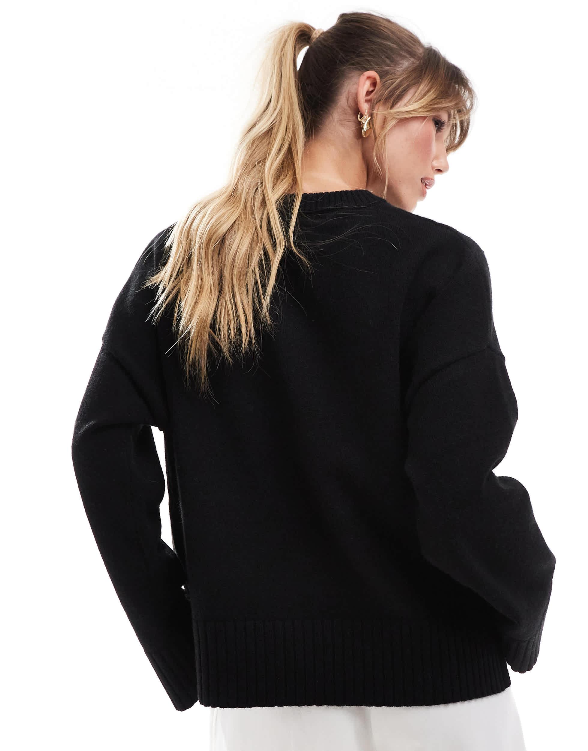 Bershka black jumper 2025