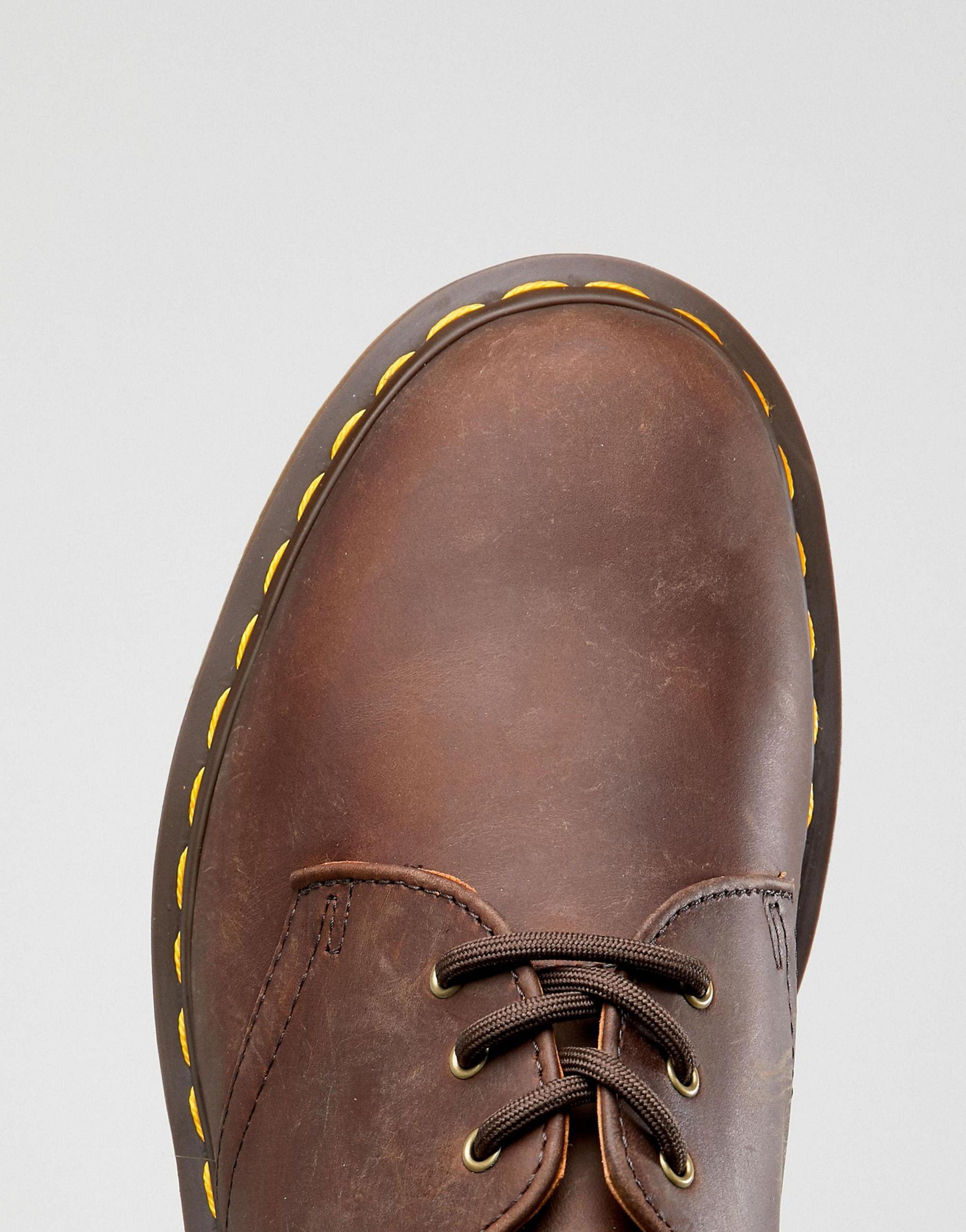 Dr. Martens Dr. Martens 1461 3-eye Shoe in Brown for Men | Lyst