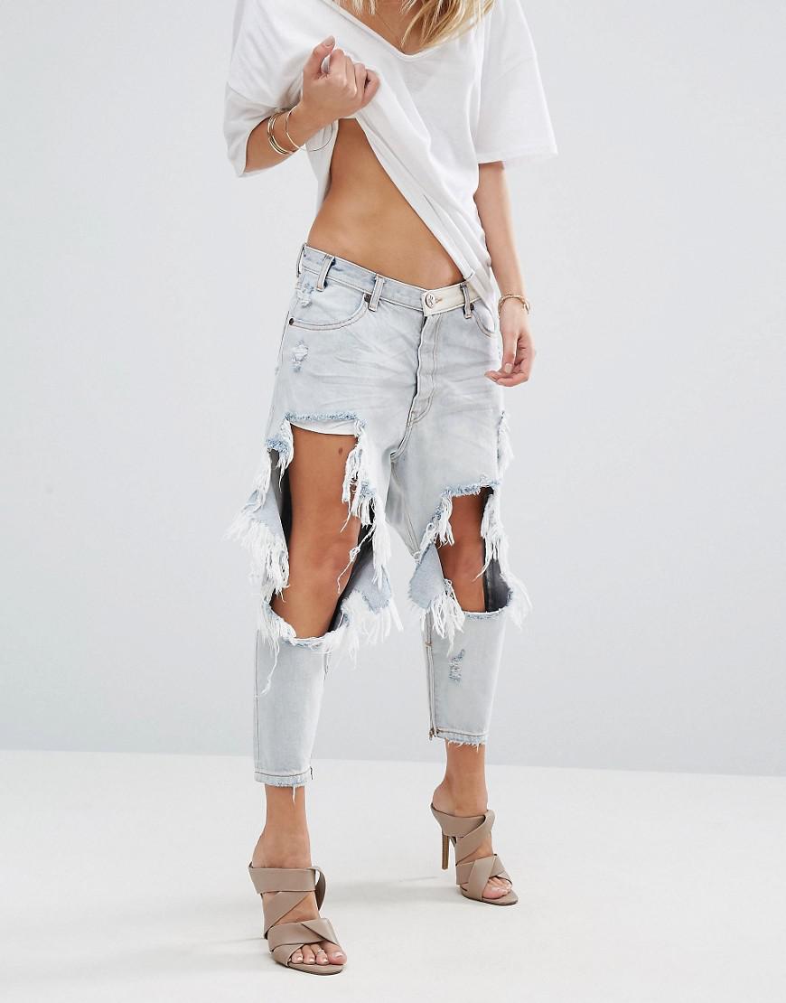 one teaspoon ripped jeans