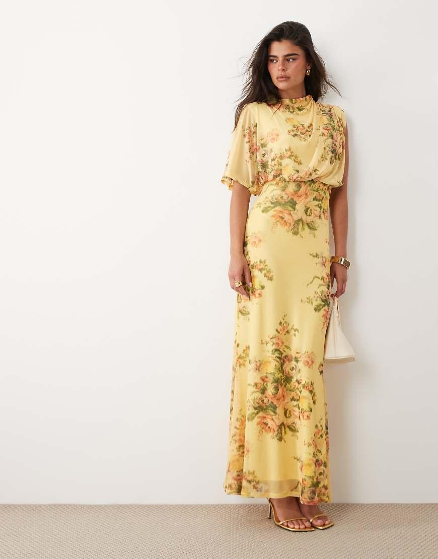 asos empire waist dress NWT ASOS Design Twist Back Empire Waist Velvet Pleated Maxi Dress US Size 8