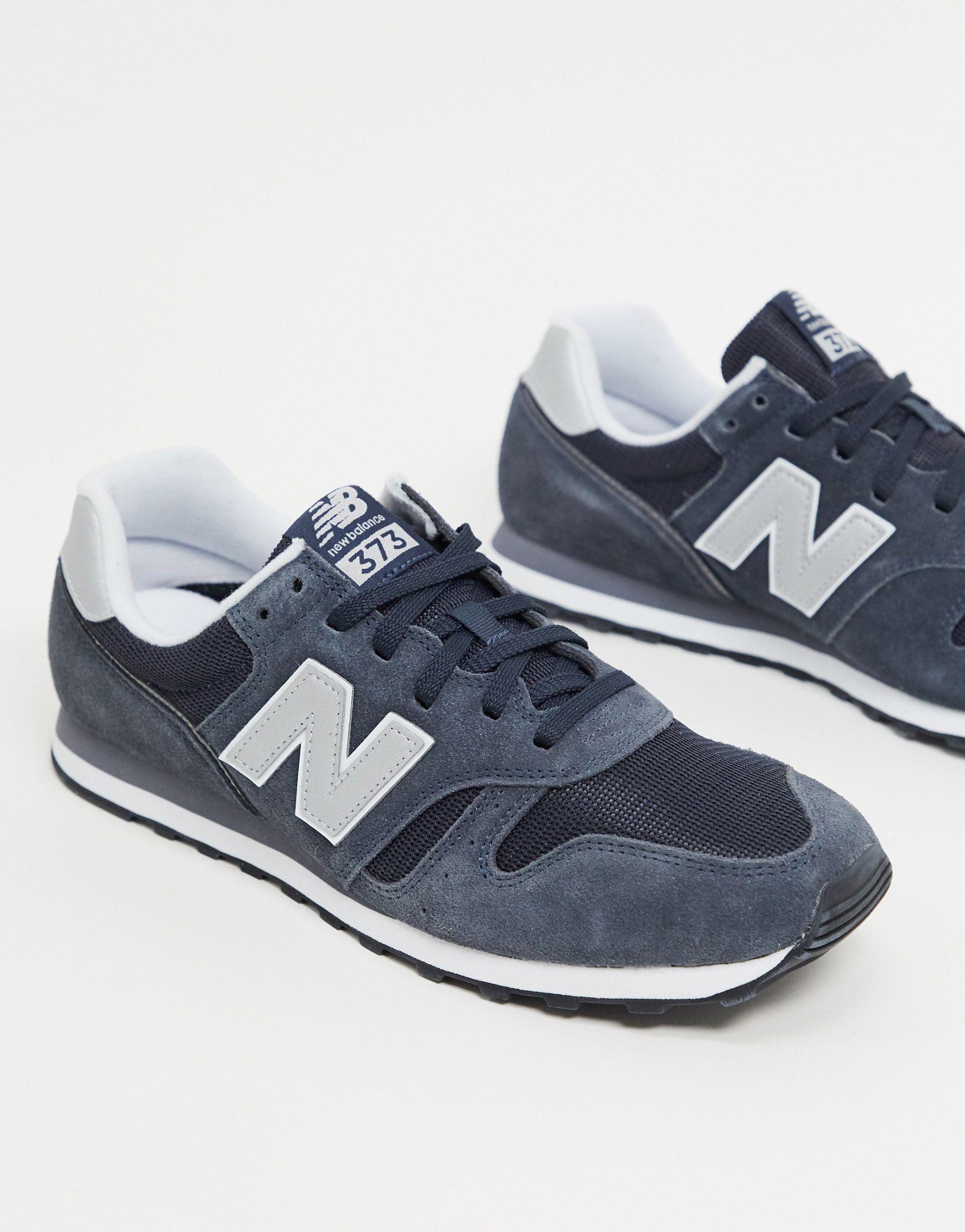New Balance Leather 373 V2 Classic in Grey (Gray) for Men - Lyst