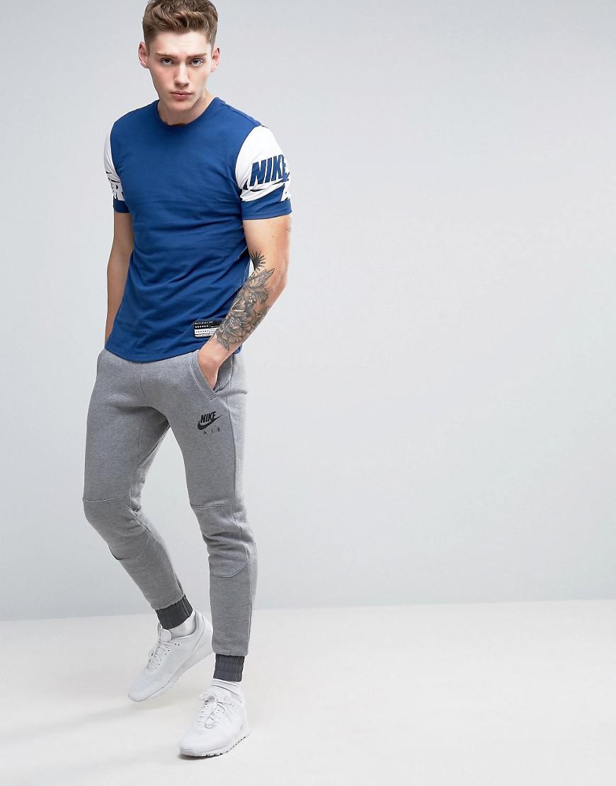 Nike Cotton Slim Joggers In Grey 805158091 in Grey for Men Lyst