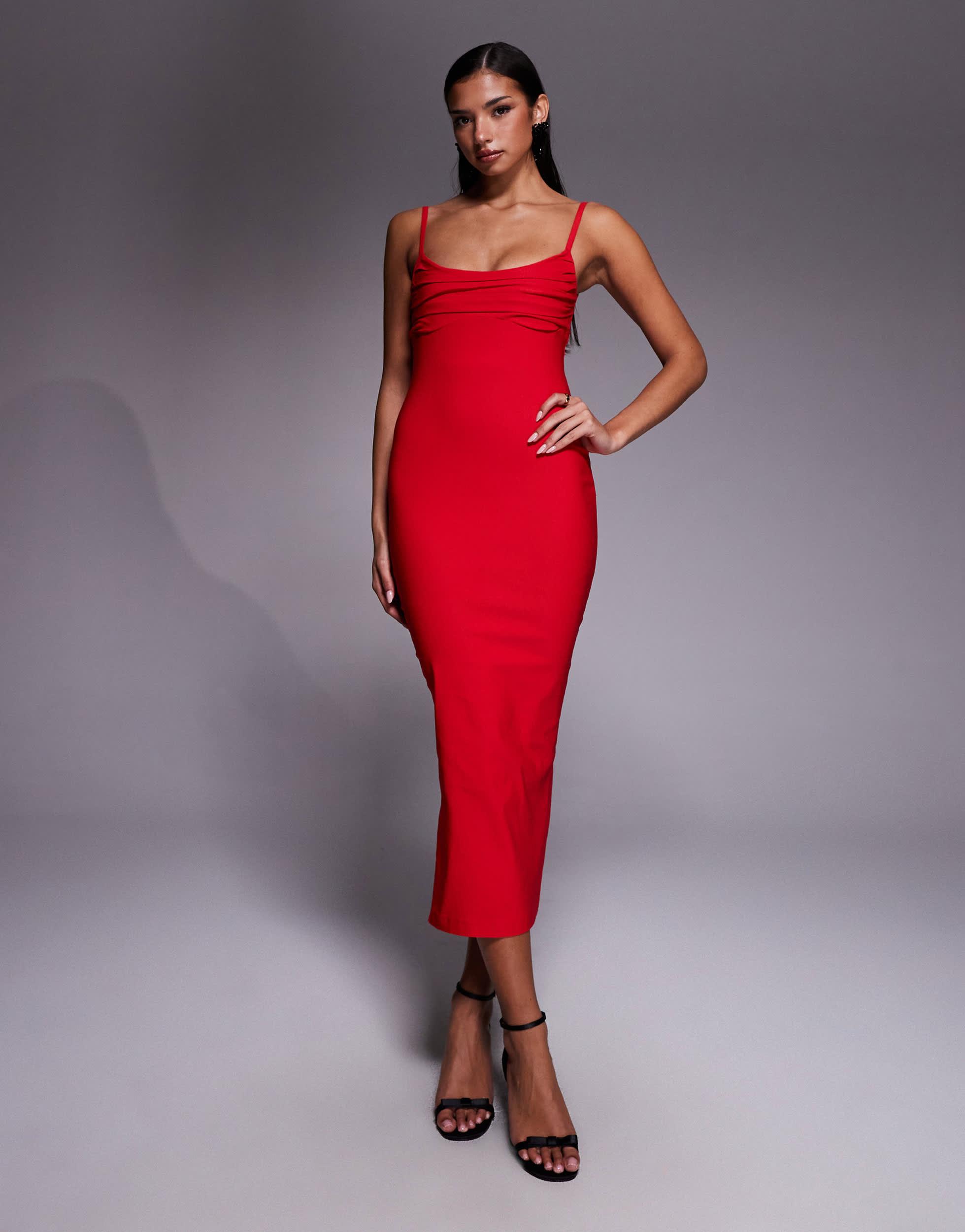 knee length dresses for ladies Marlowe | Fishtail Strappy Maxi Dress main image 0