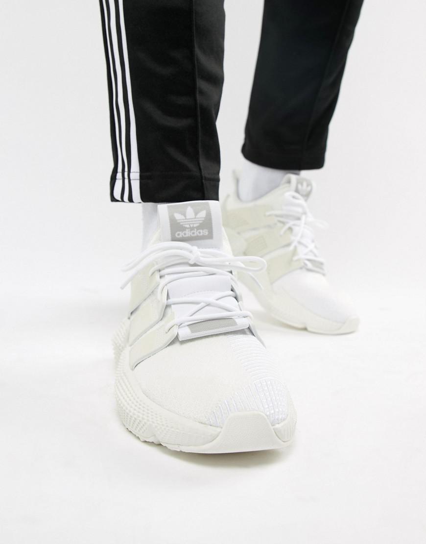 adidas originals prophere sneakers in white