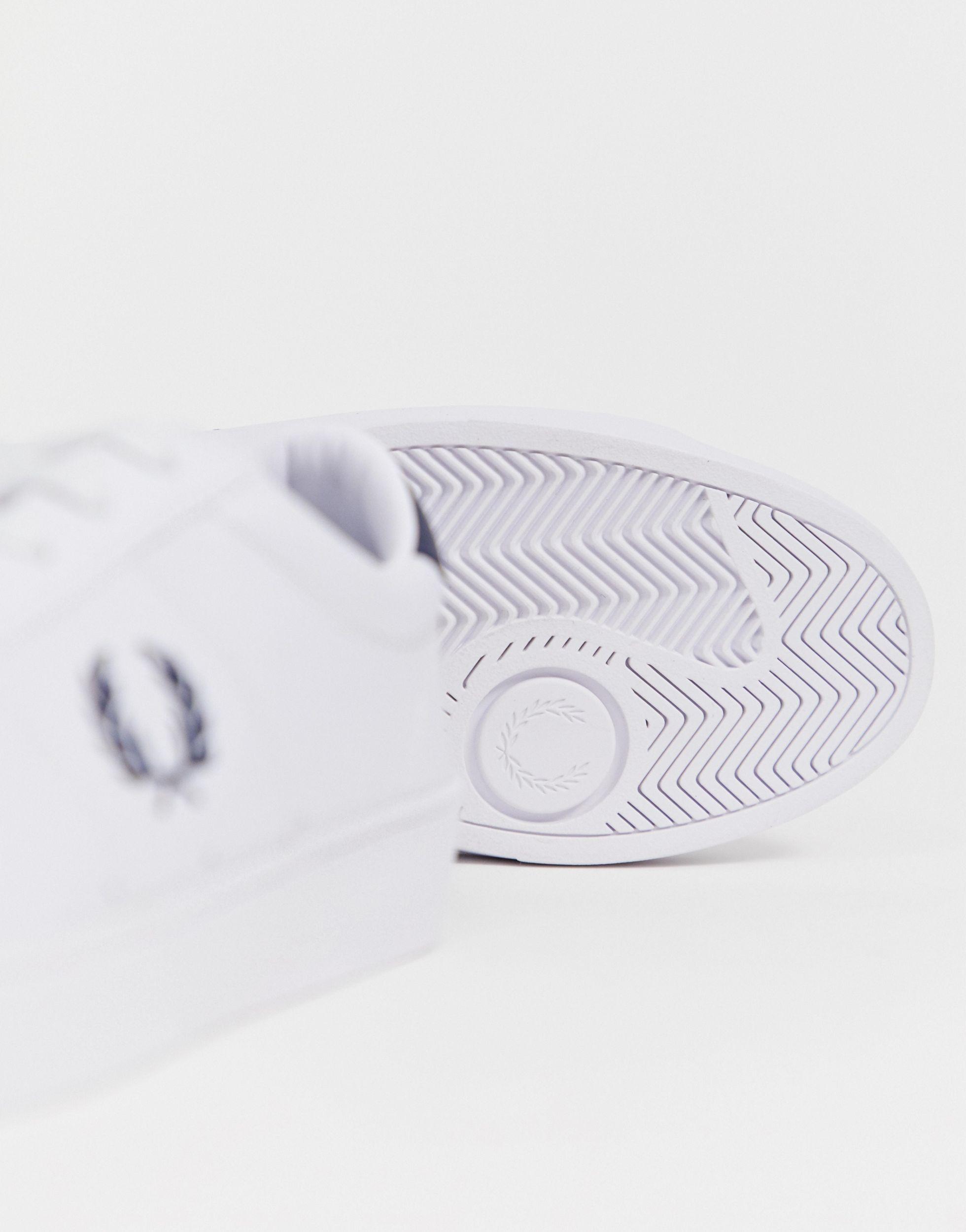 Fred Perry Spencer Leather Trainers in White for Men | Lyst