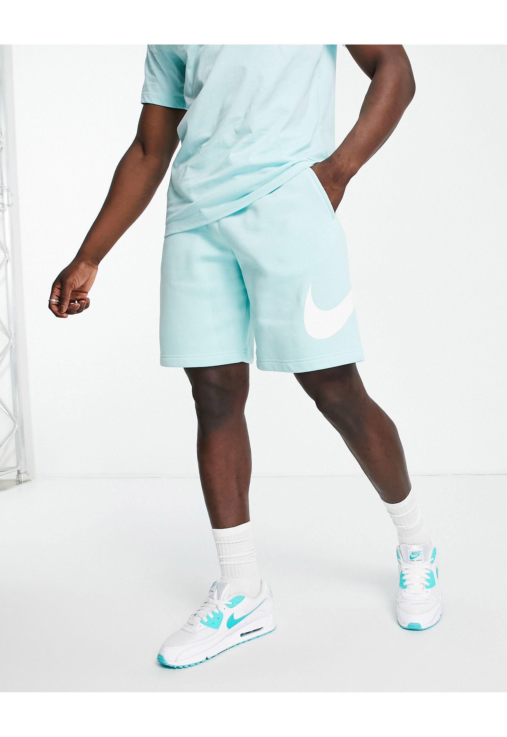 nike club shorts blue