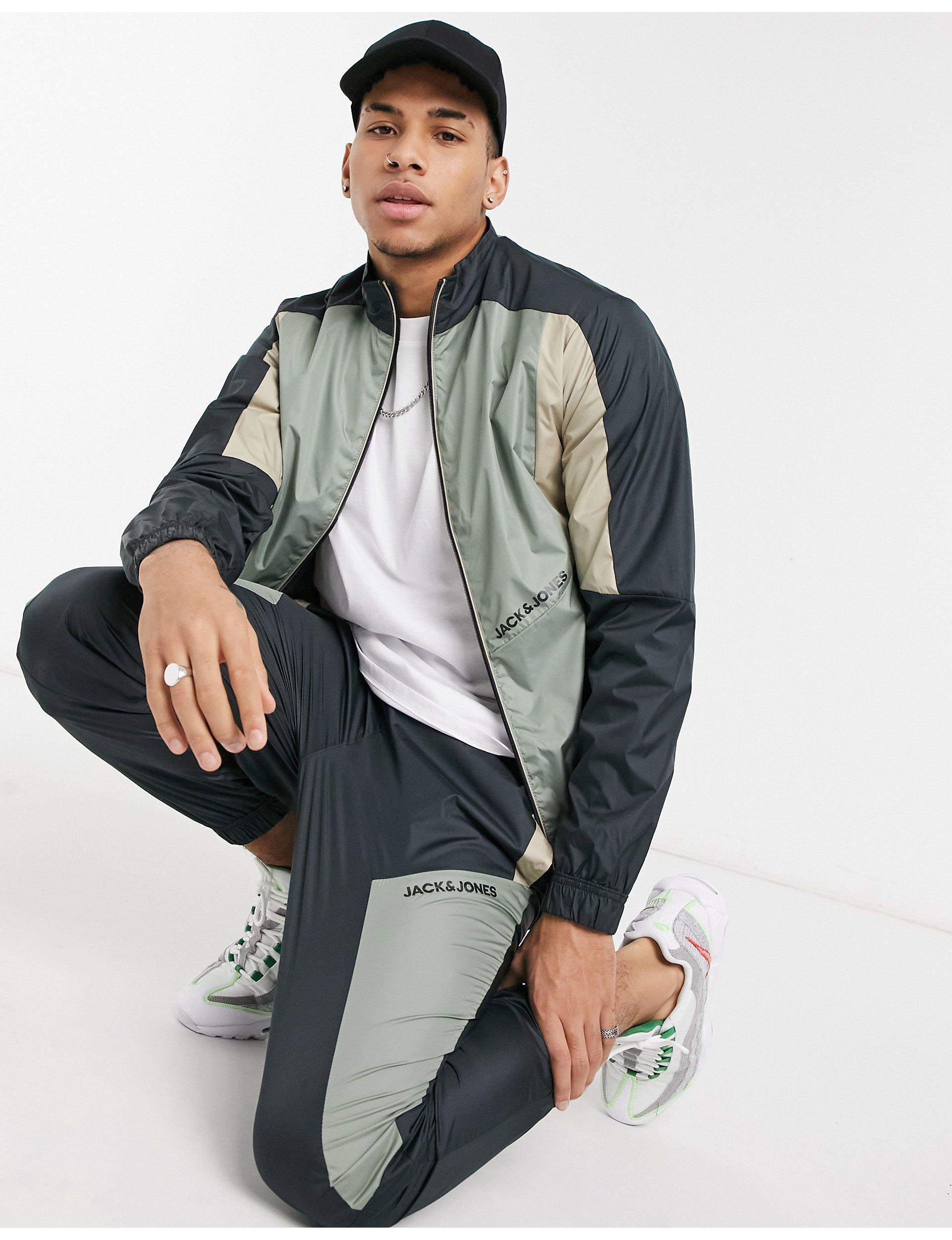 Jack & Jones Intelligence Retro Tracksuit in Green for Men | Lyst