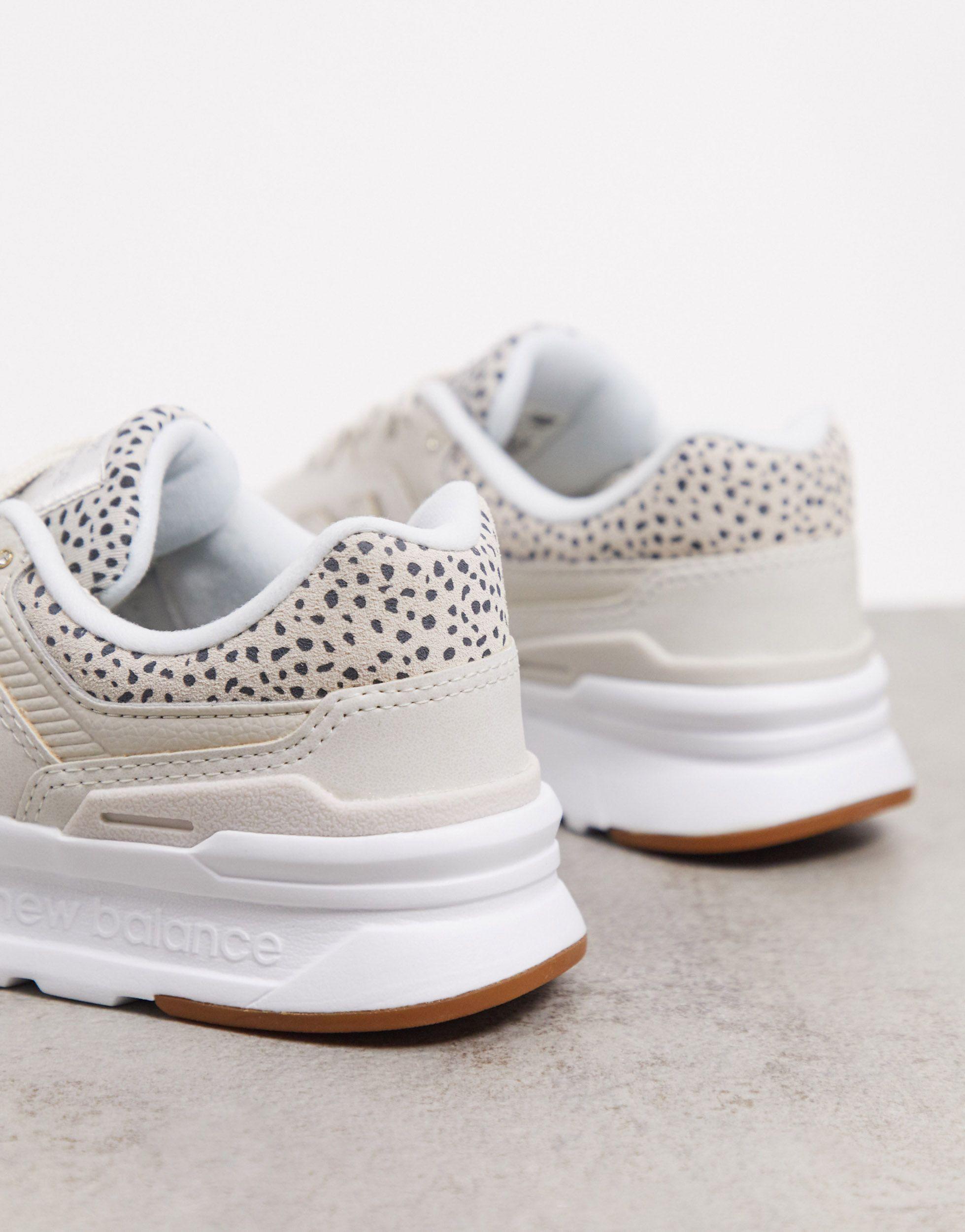 New Balance Rubber 997h Animal Print Trainers in White - Lyst