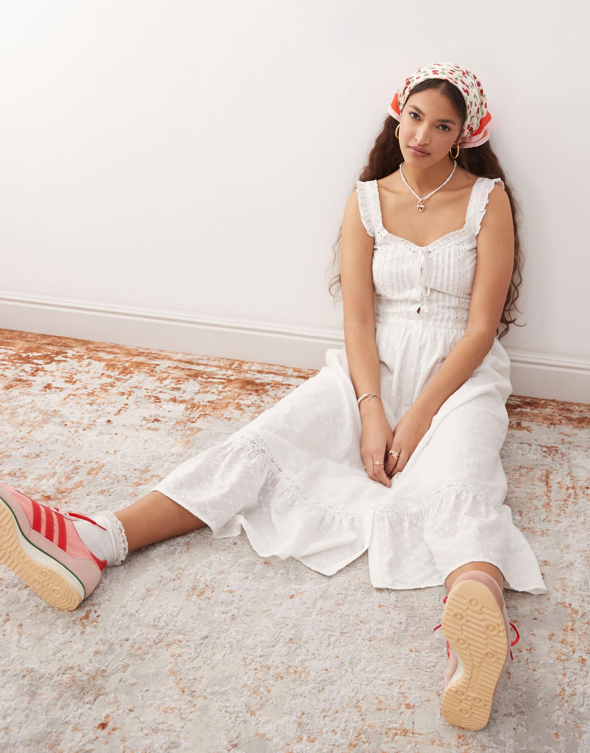 sachin and babi light blue dress Miss Selfridge Embroidered Collar Mini Dress in White main image 0