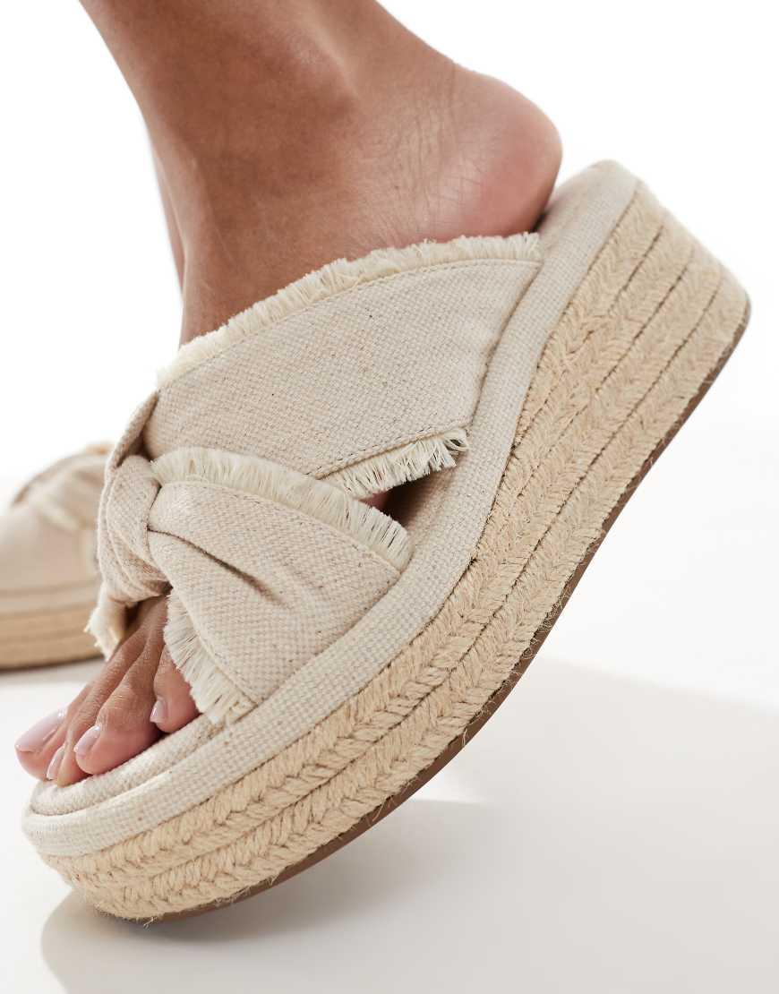 Asos Sandalias Plataformas Planas Sandalias Planas ASOS De Mujer