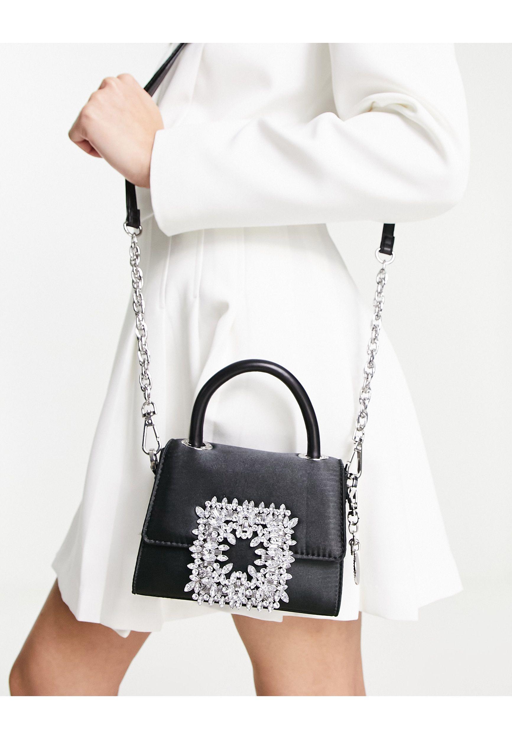 ALDO Lazurda Embellished Mini Crossbody Bag in White | Lyst Canada