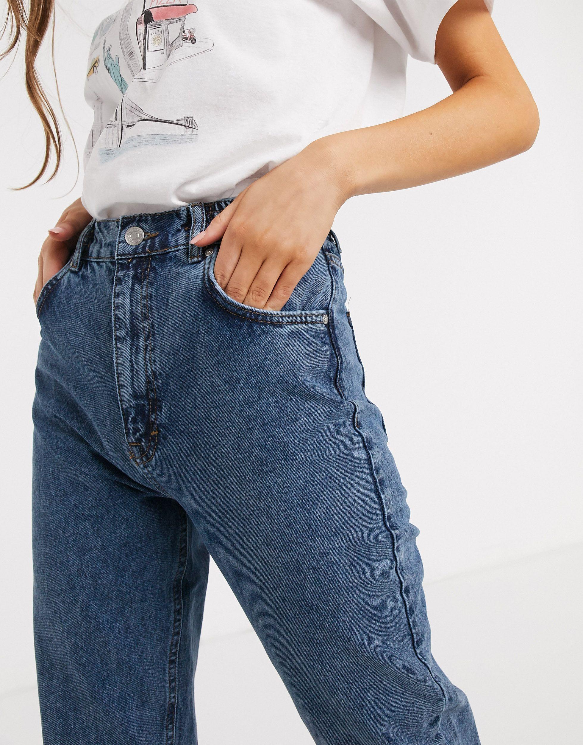 Pull\u0026Bear Denim Elasticated Waist Mom 