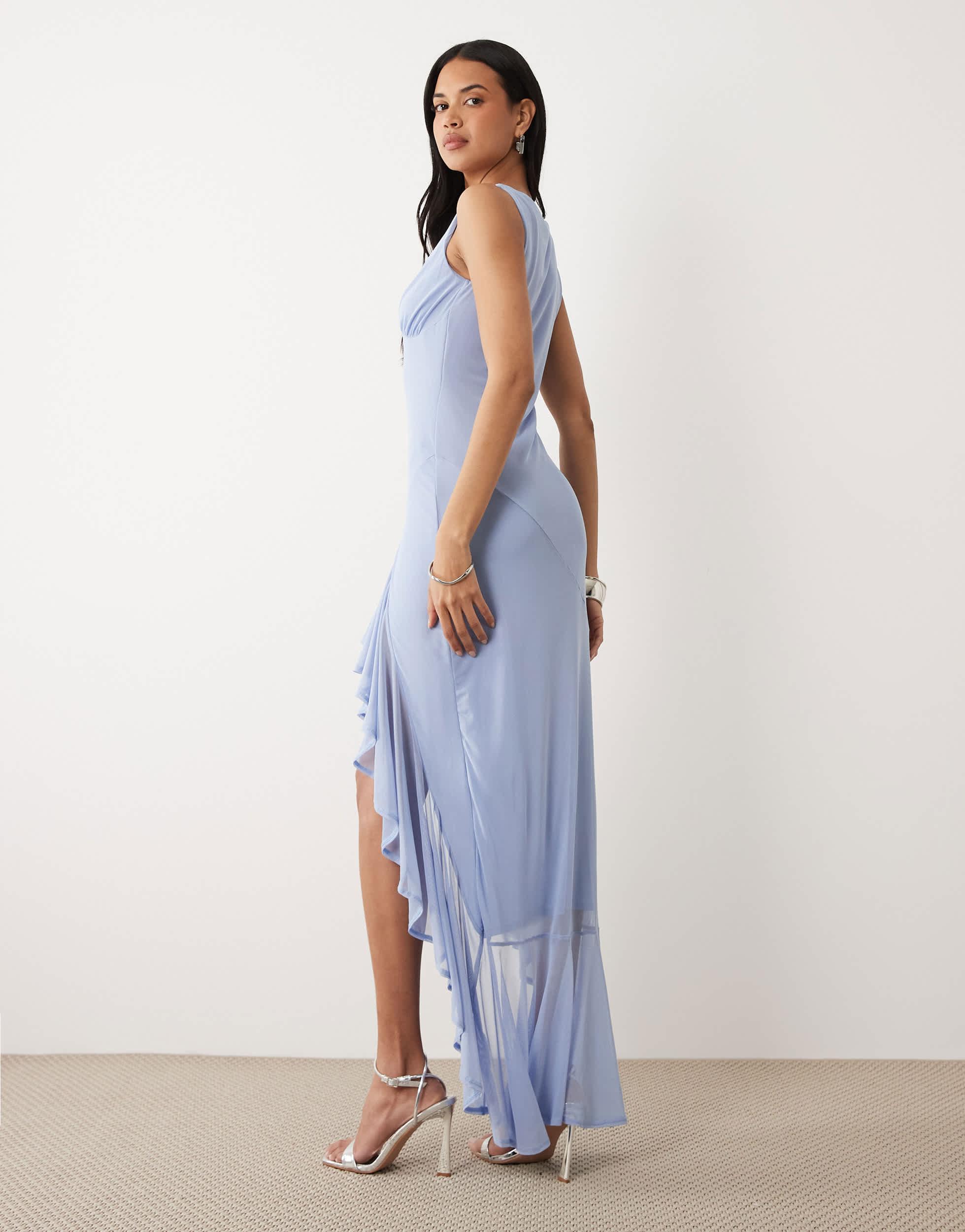 open lace back dress Rent Asos Edition Sequin Wrap Midi Dress In Purple