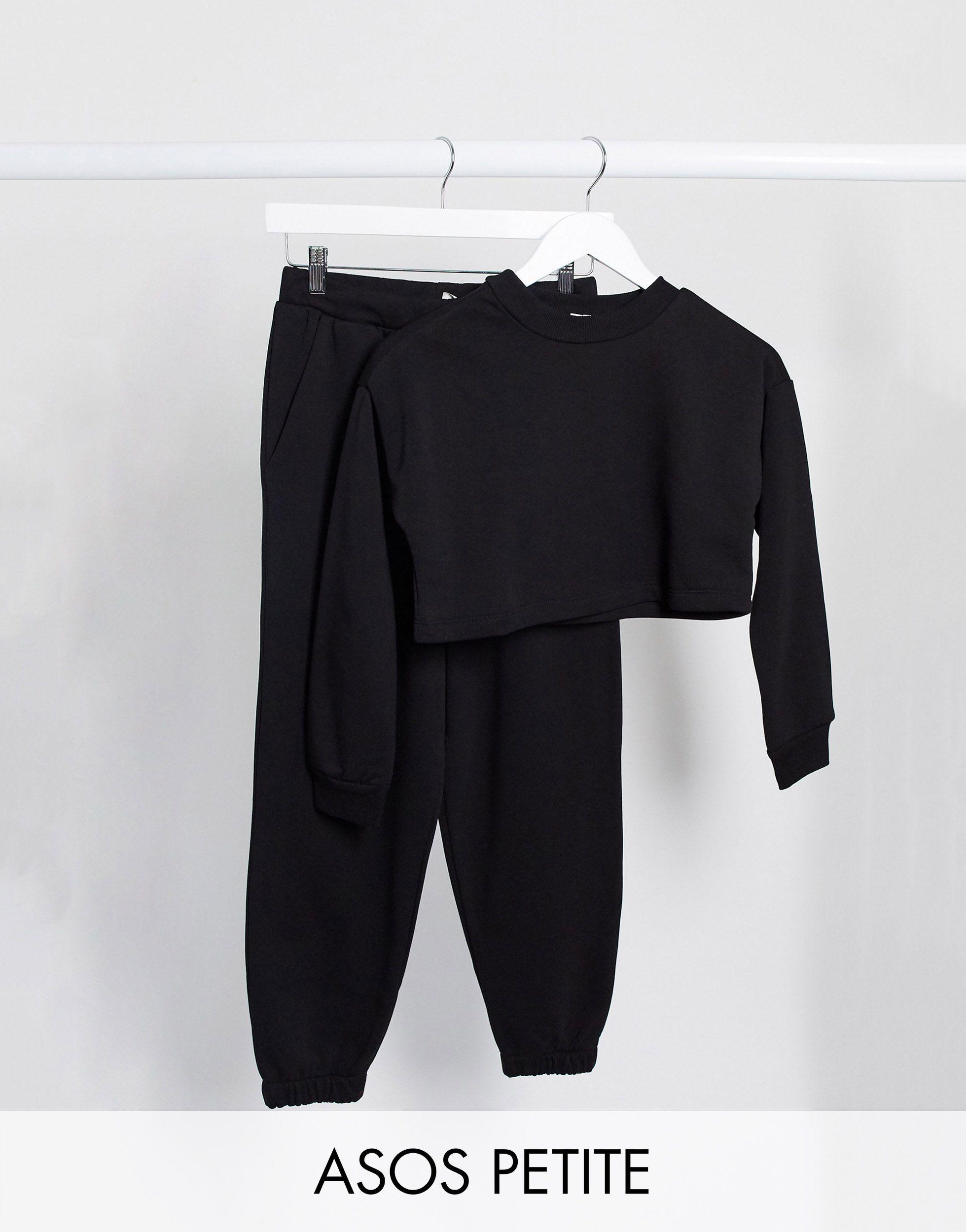 black oversized tracksuit