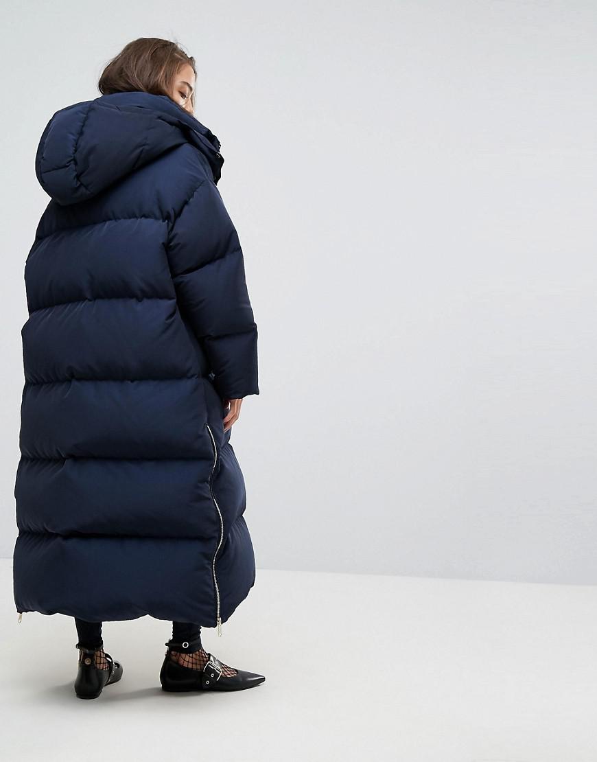 Tommy Hilfiger Gigi Hadid Longline Padded Jacket in Blue | Lyst