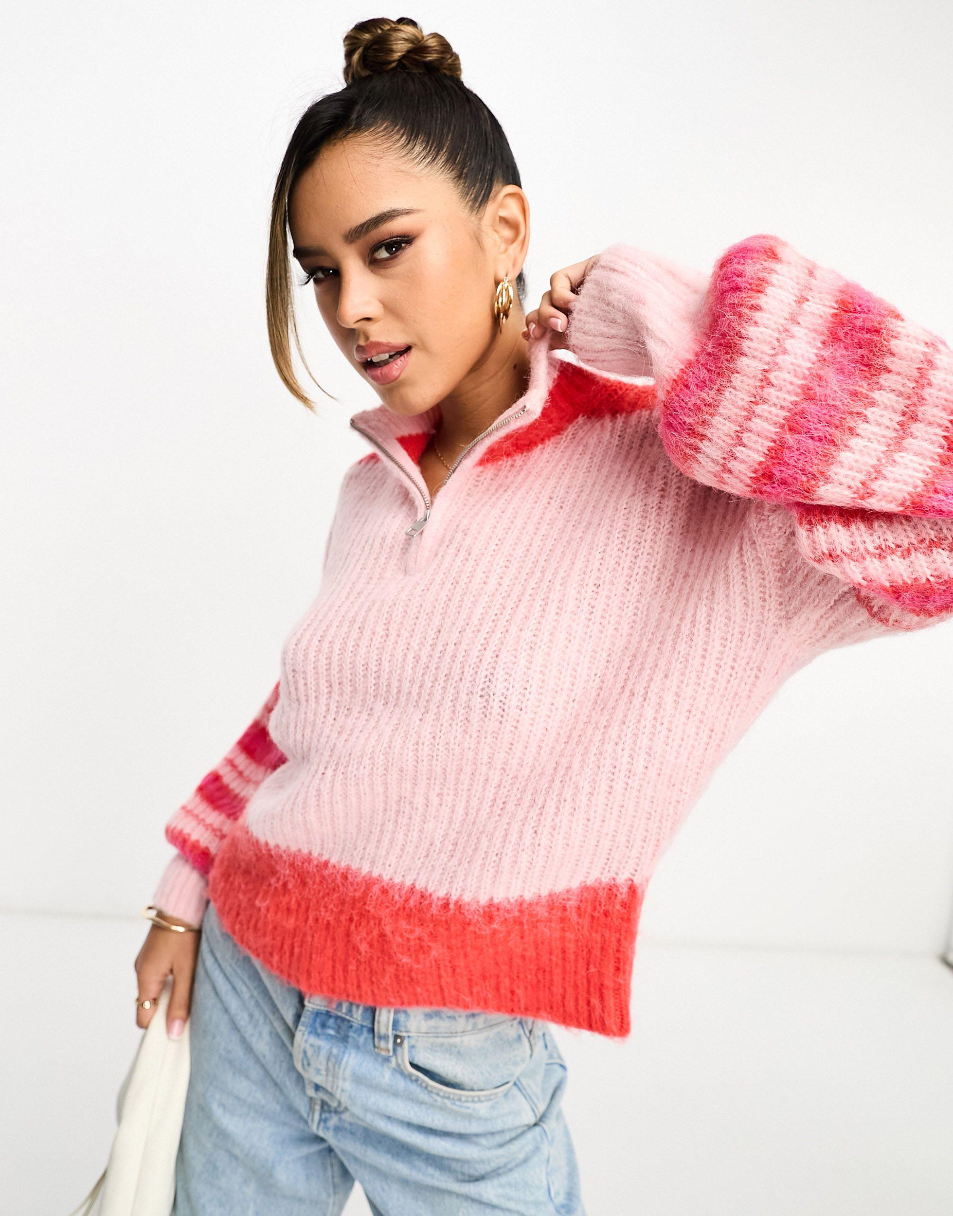 French connection pink jumper cheap