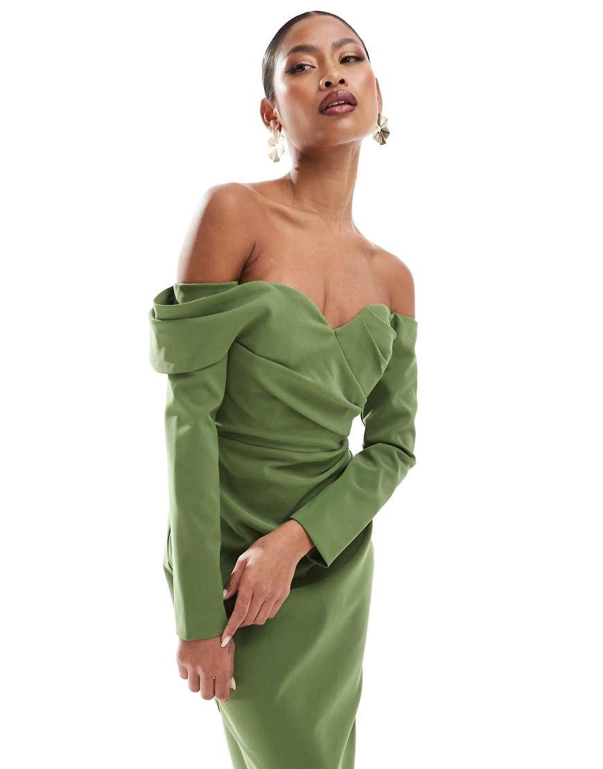 marks and spencer green dress M&S X GHOST Green Floral V Neck Midi Dress main image 0