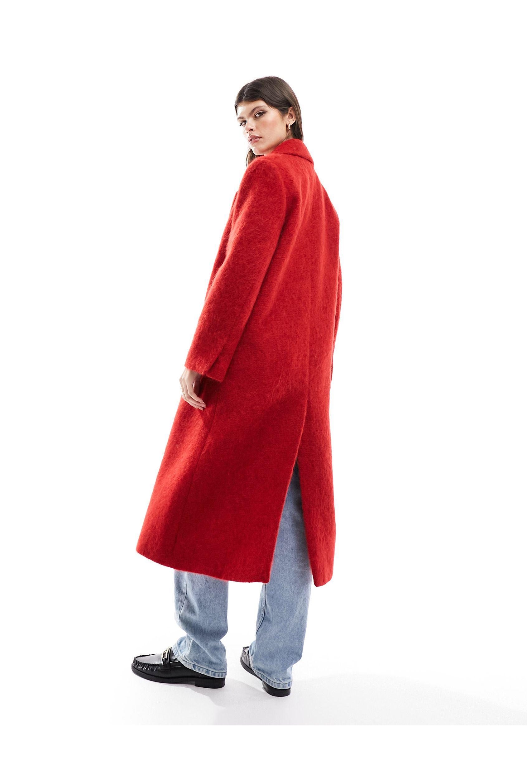 Mango top red coat