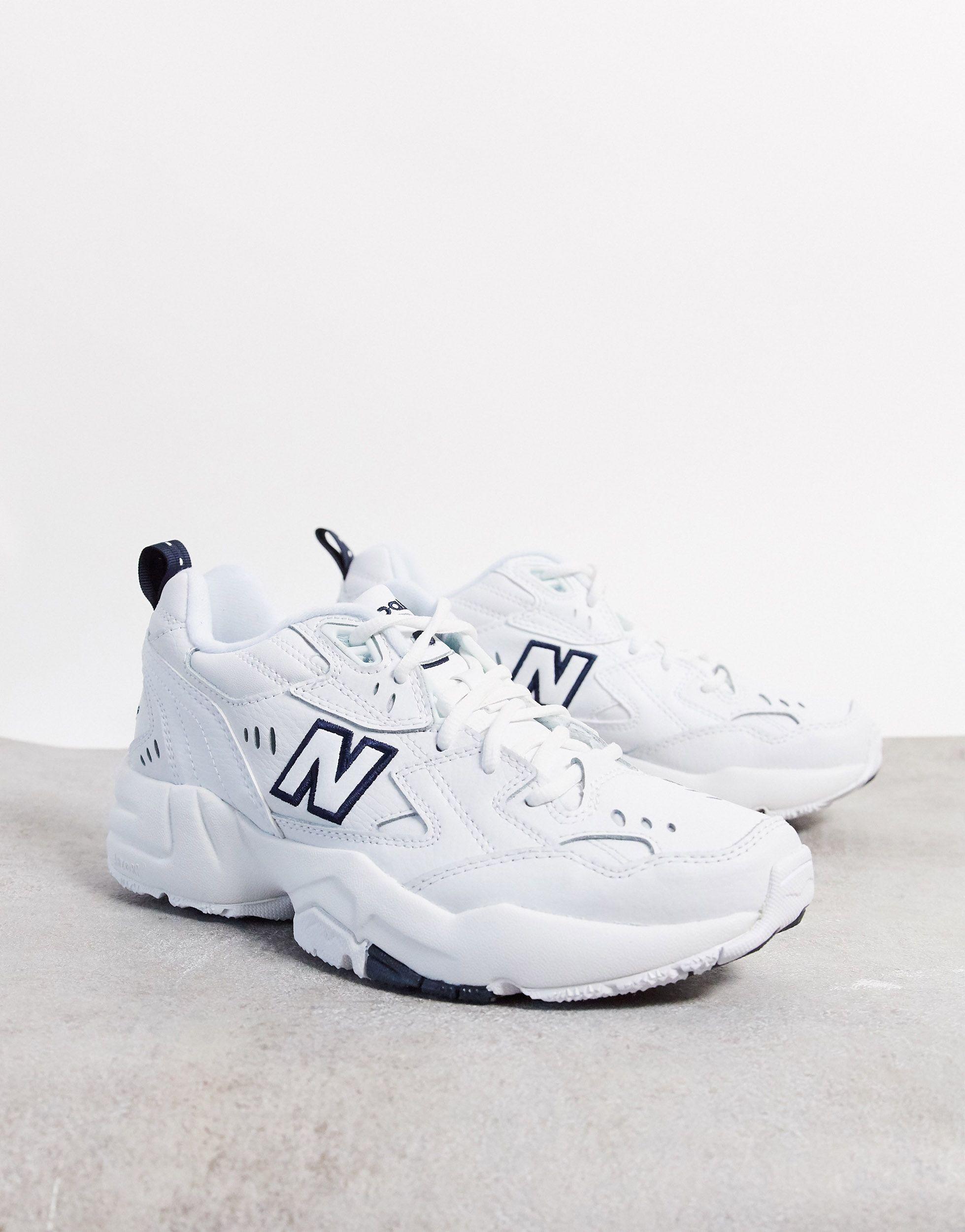 New Balance 608 Chunky Trainers in White | Lyst UK