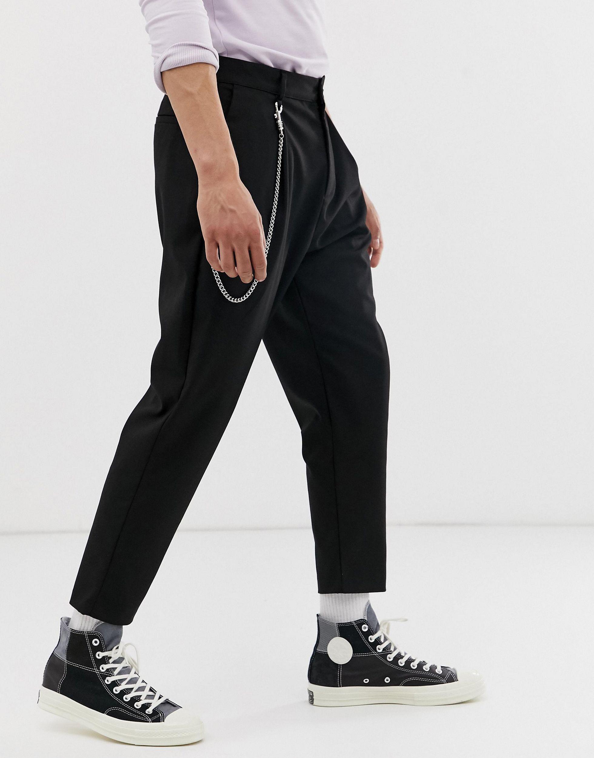 Pantalones Bershka de Denim de color Negro para hombre | Lyst