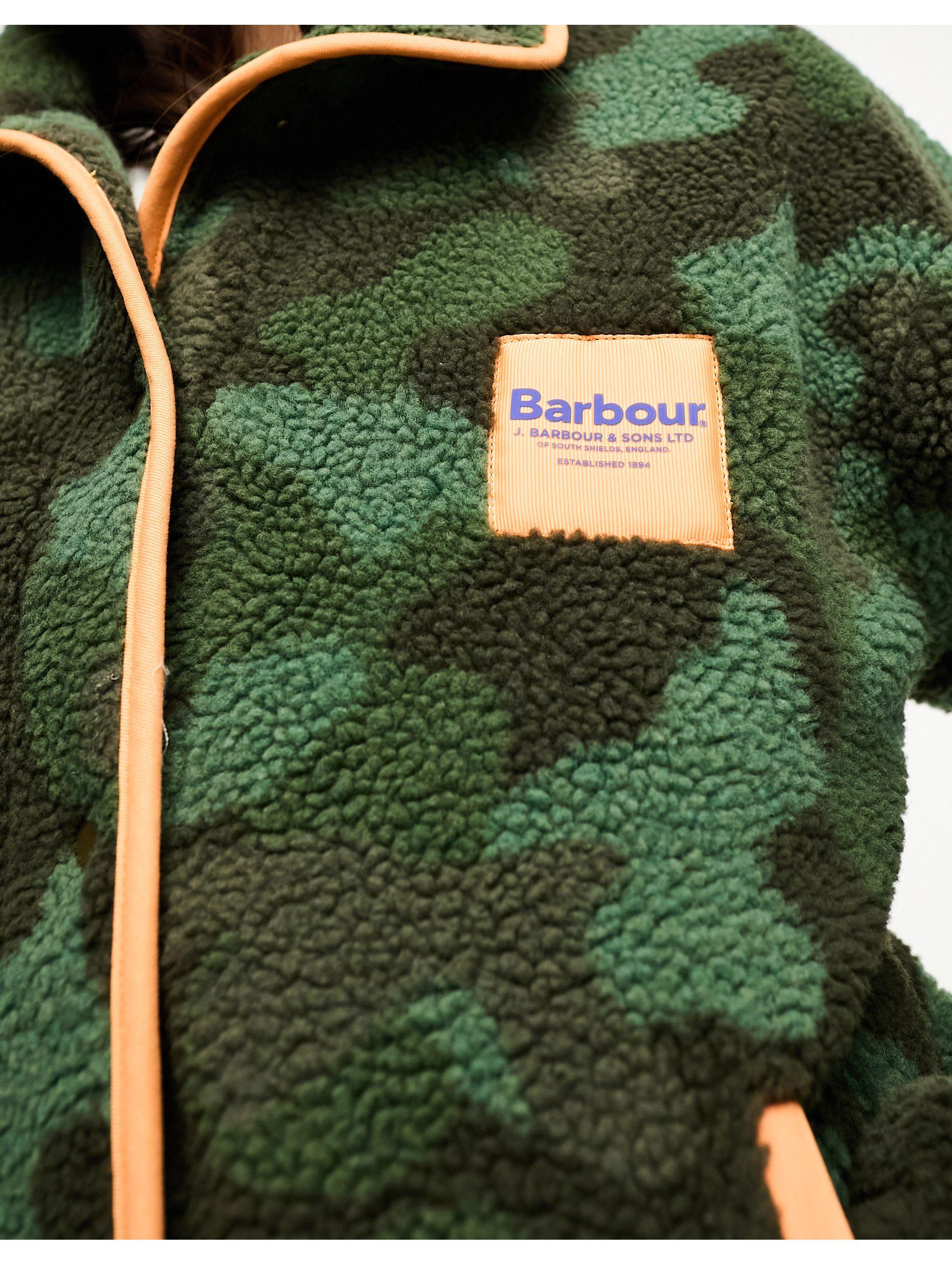 Barbour x ASOS exclusive reusable travel mug in green camo