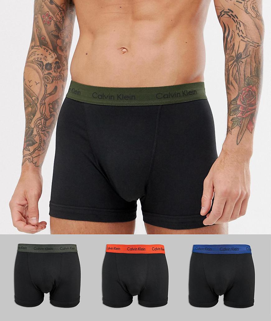calvin klein cotton stretch trunk 3 pack