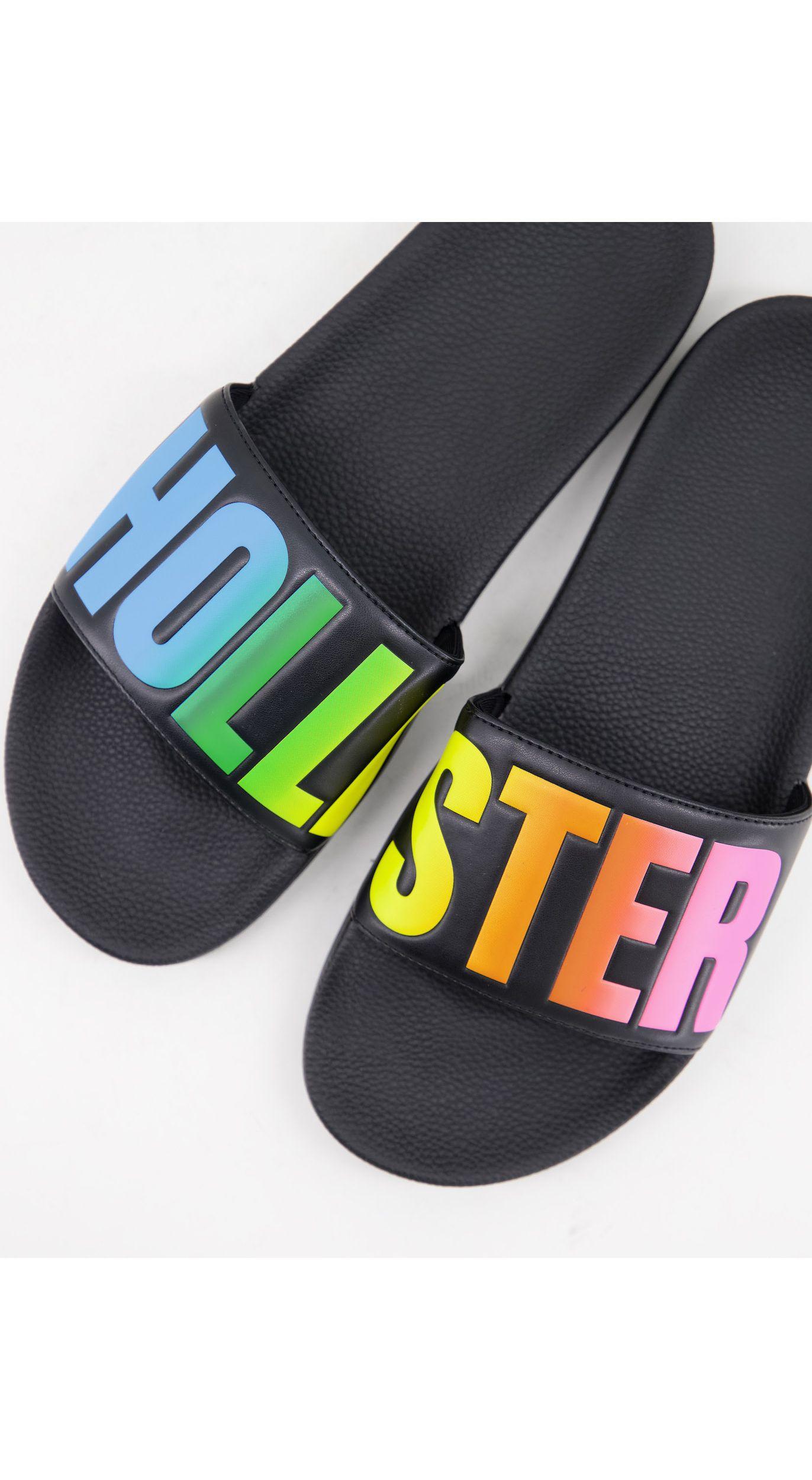 Hollister – slider mit logo in Schwarz für Herren | Lyst DE