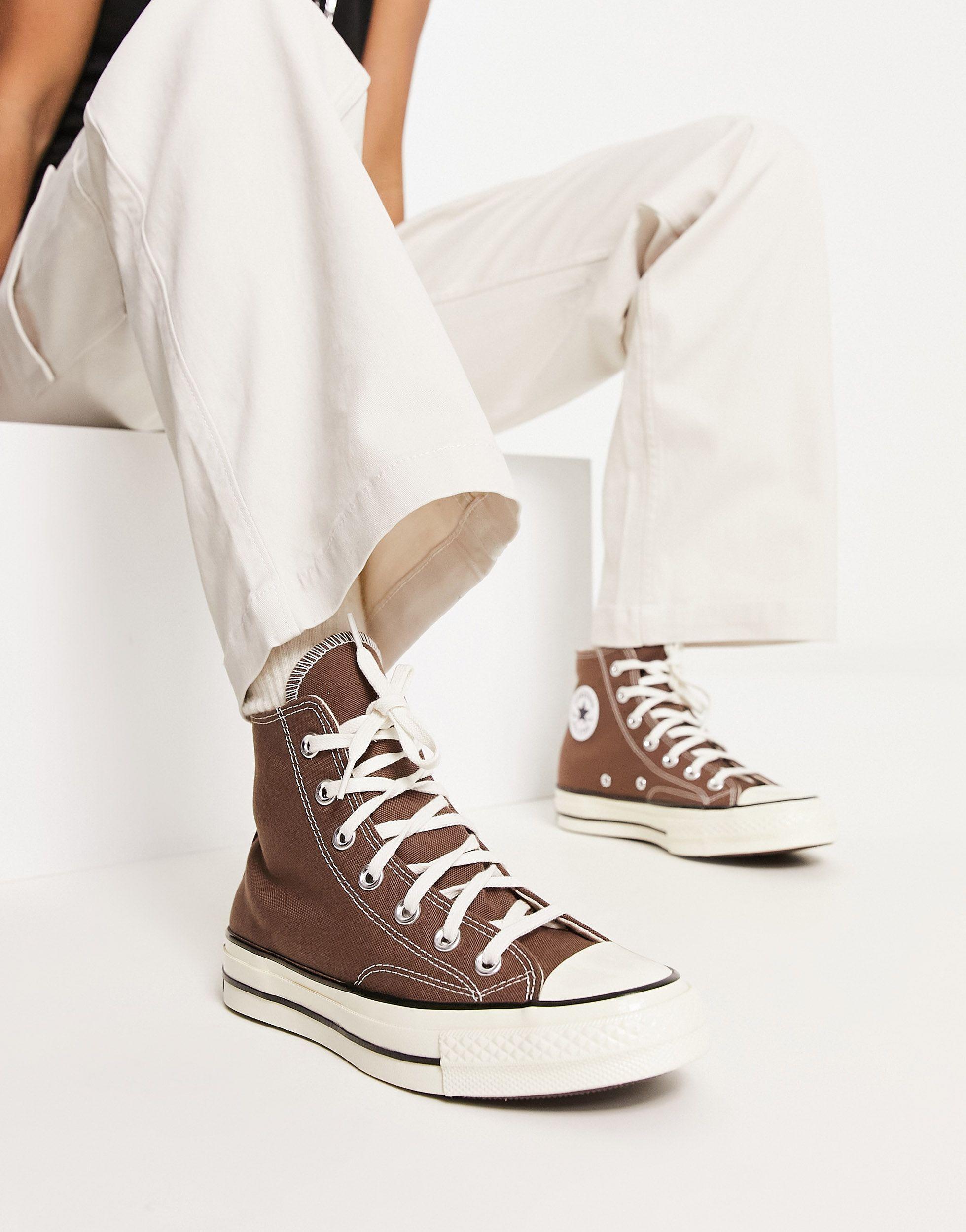 Chuck 70 - sneakers alte marroni di Converse in Neutro | Lyst