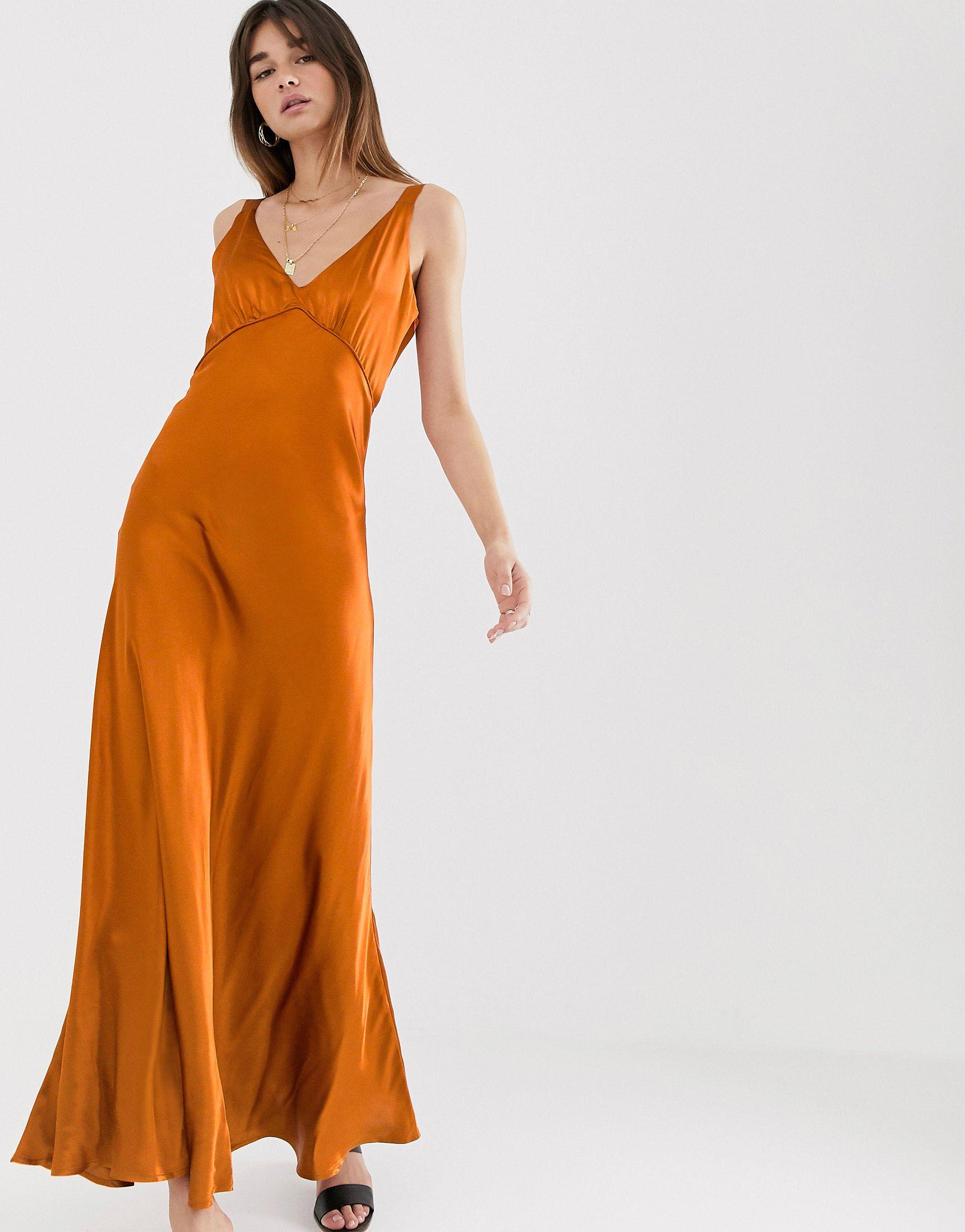 Gestuz tilja satin maxi dress Clearance