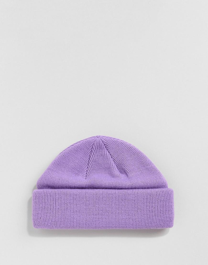 ASOS Mini Fisherman Beanie In Lilac in Purple for Men | Lyst