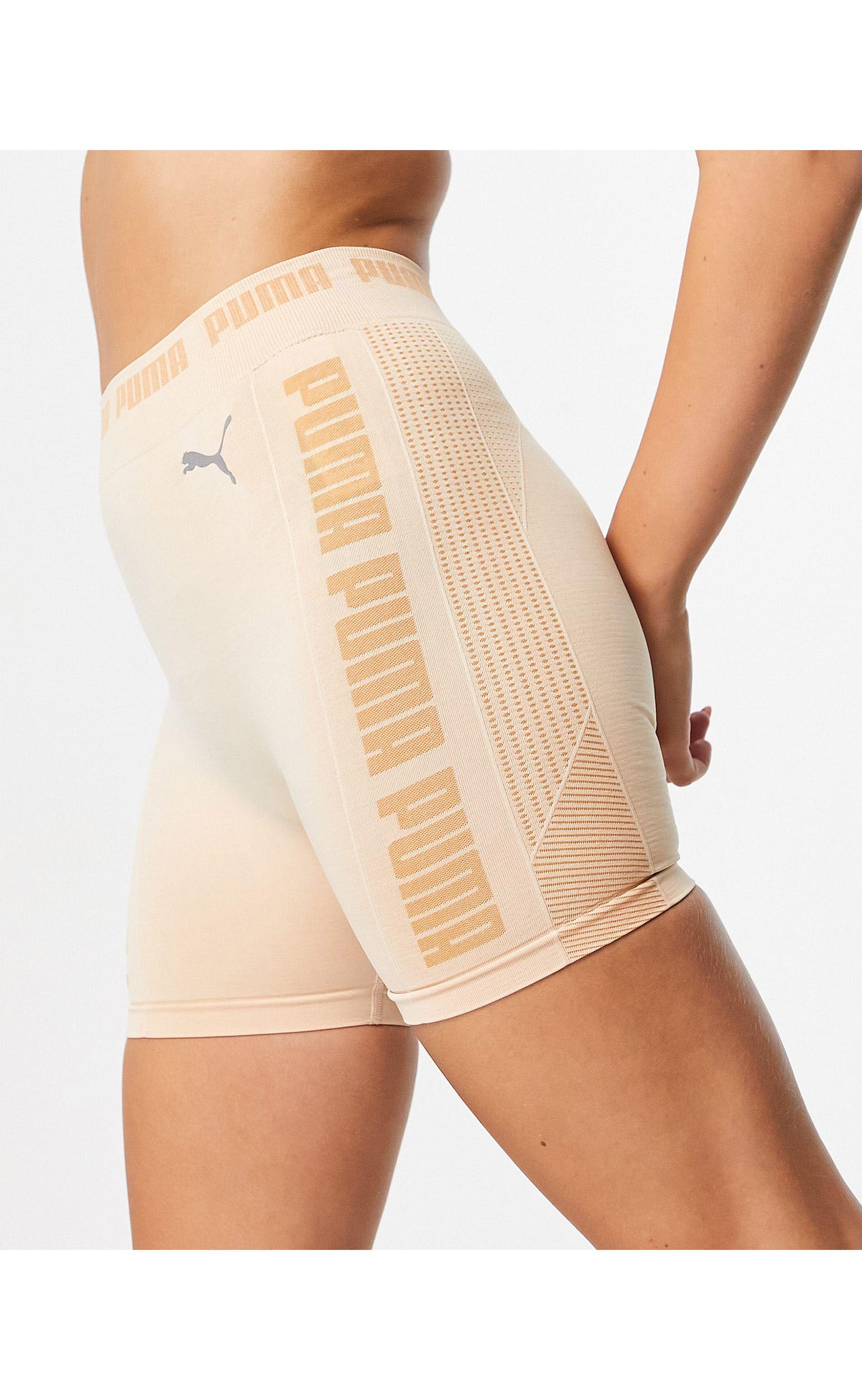 PUMA Training Evoknit Seamless 5 Inch Shorts in Natural | Lyst