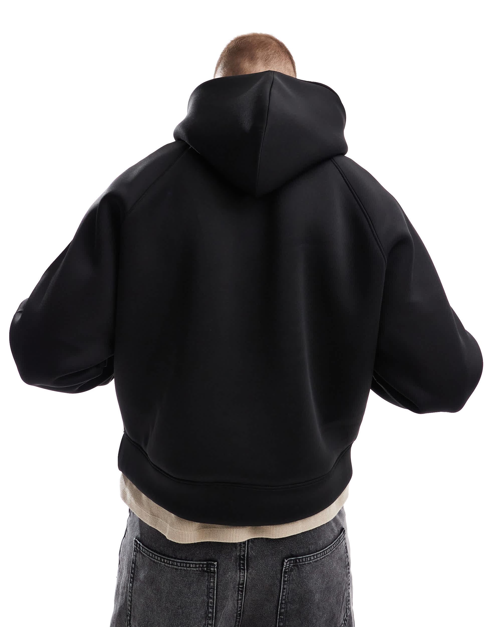 Sweat à capuche Bershka pour homme en coloris Noir Lyst