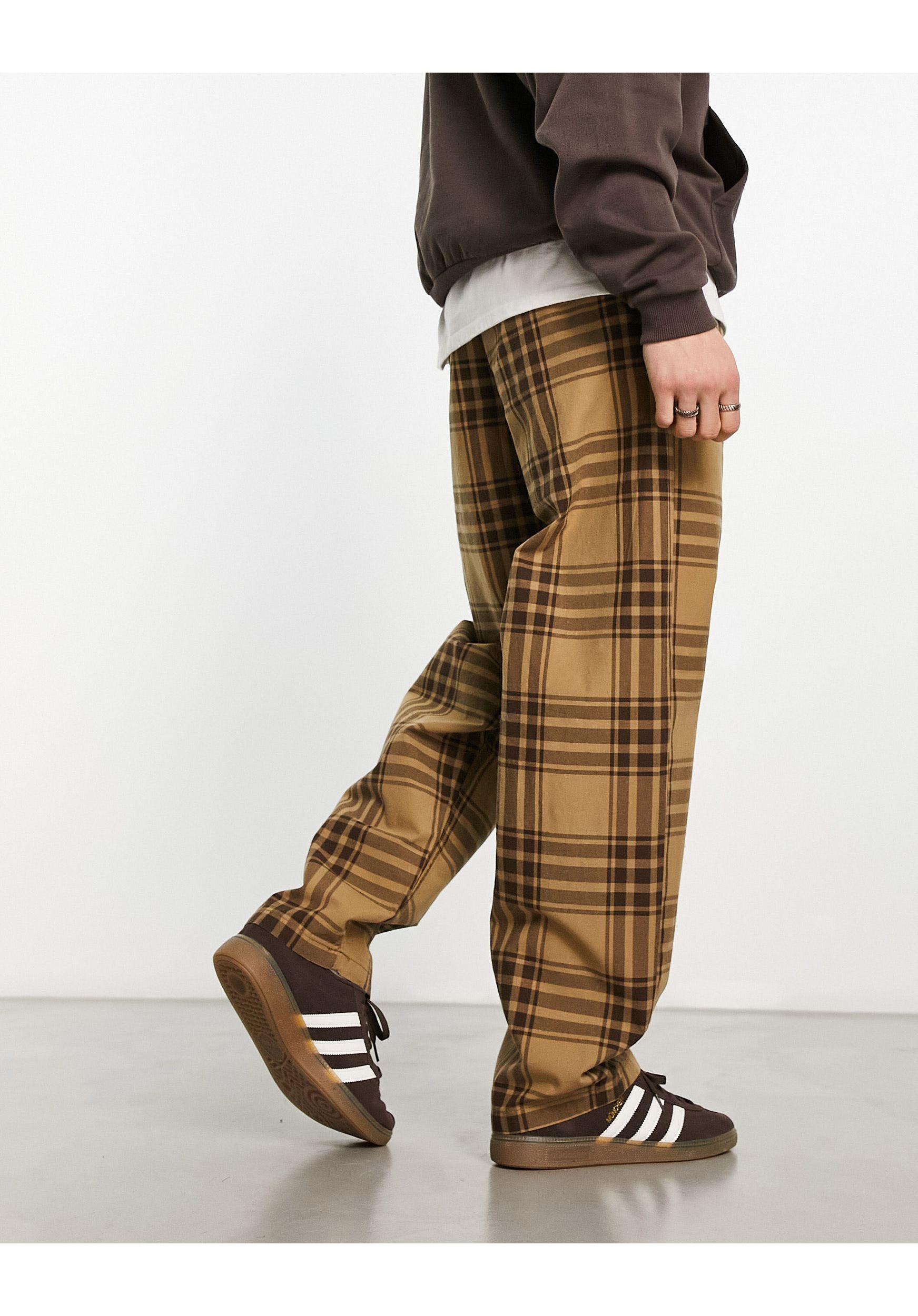 MONKEY TIME TW CHECK WIDE 1P PANTS（monkey time TW GRAY