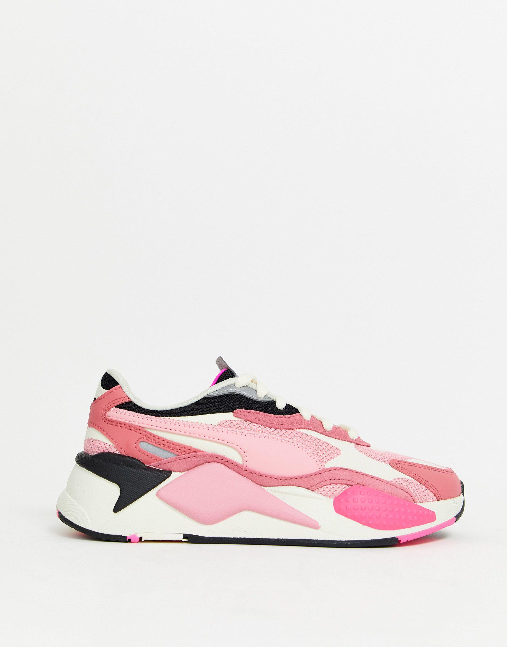 PUMA Leather Rs-x Cubed in Pink | Lyst