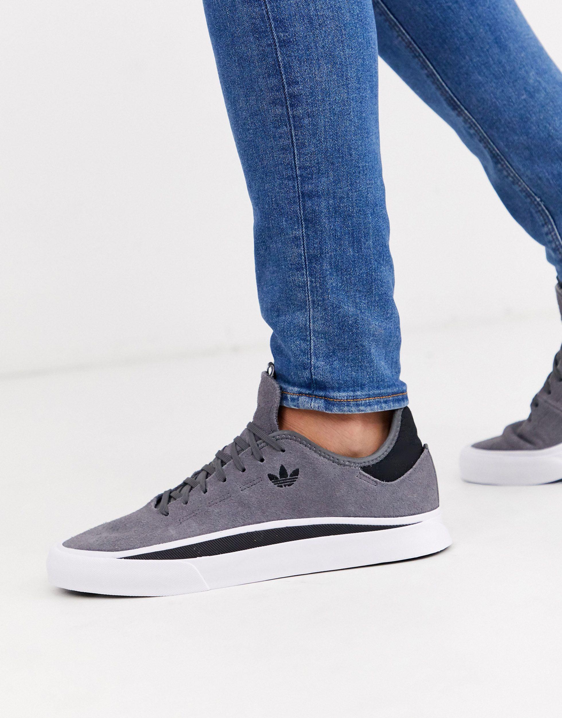 adidas Originals Sabalo Sneakers In Grey Suede in Grey Men | Lyst