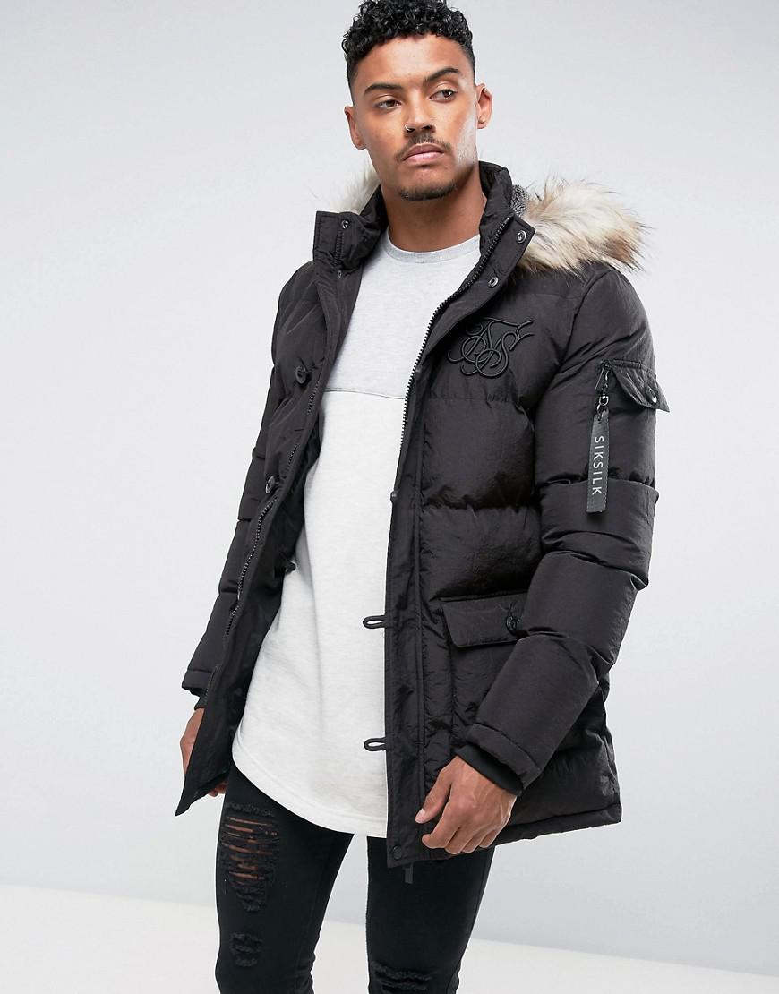 sik silk puffer jacket
