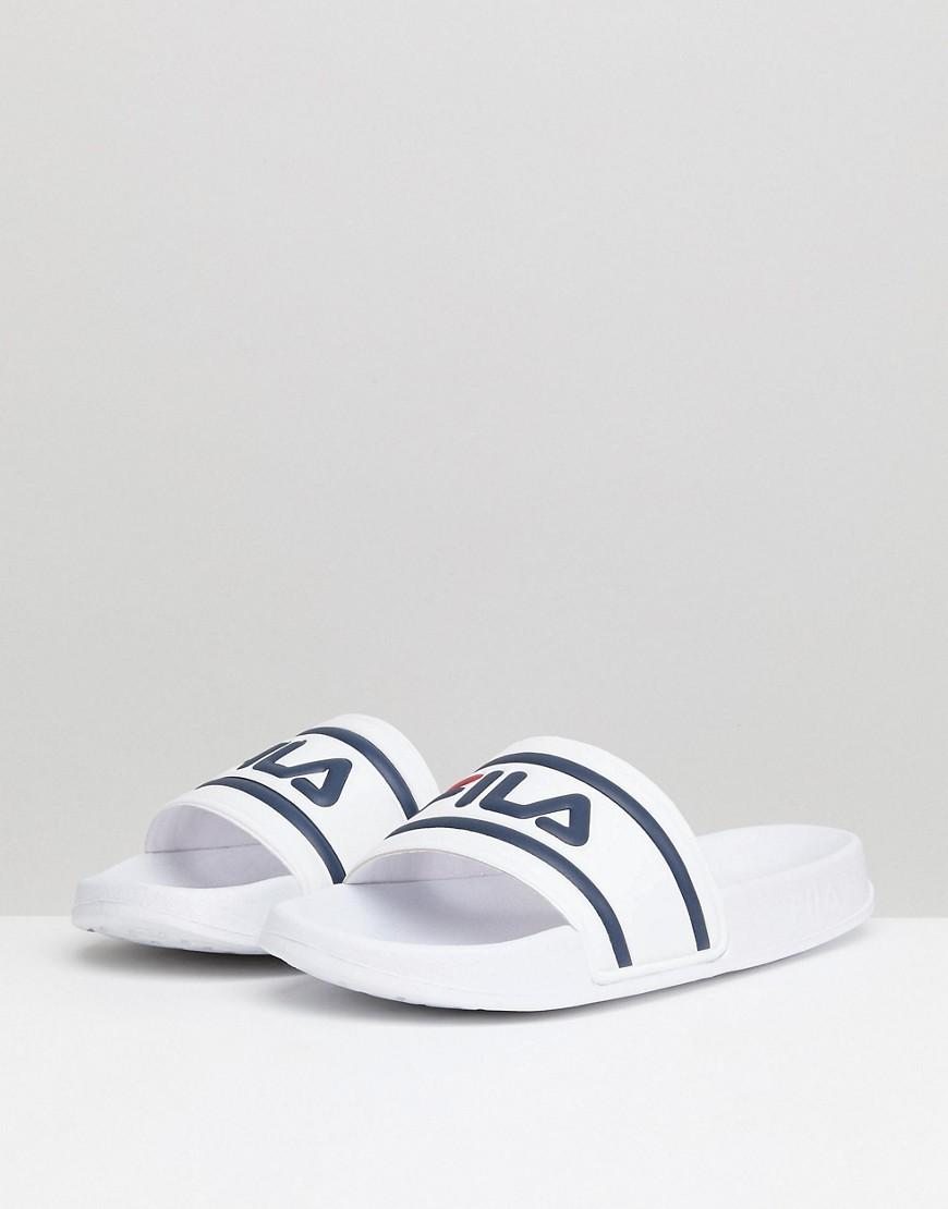 chanclas fila hombre blancas