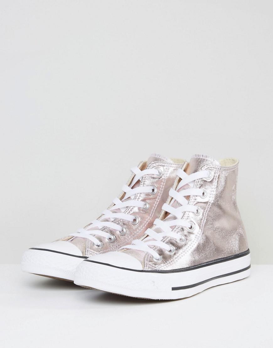 converse metallic rose